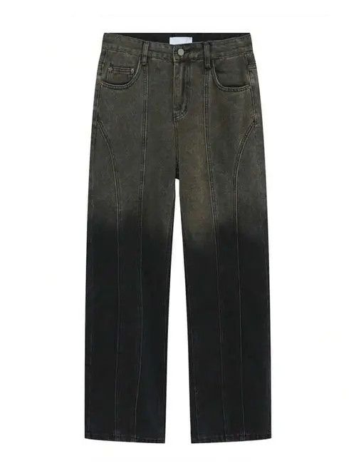 Jean Retro Vintage Gradient Loose RETRO jeans Y2K Size US 36 / EU 52 - 4 Thumbnail