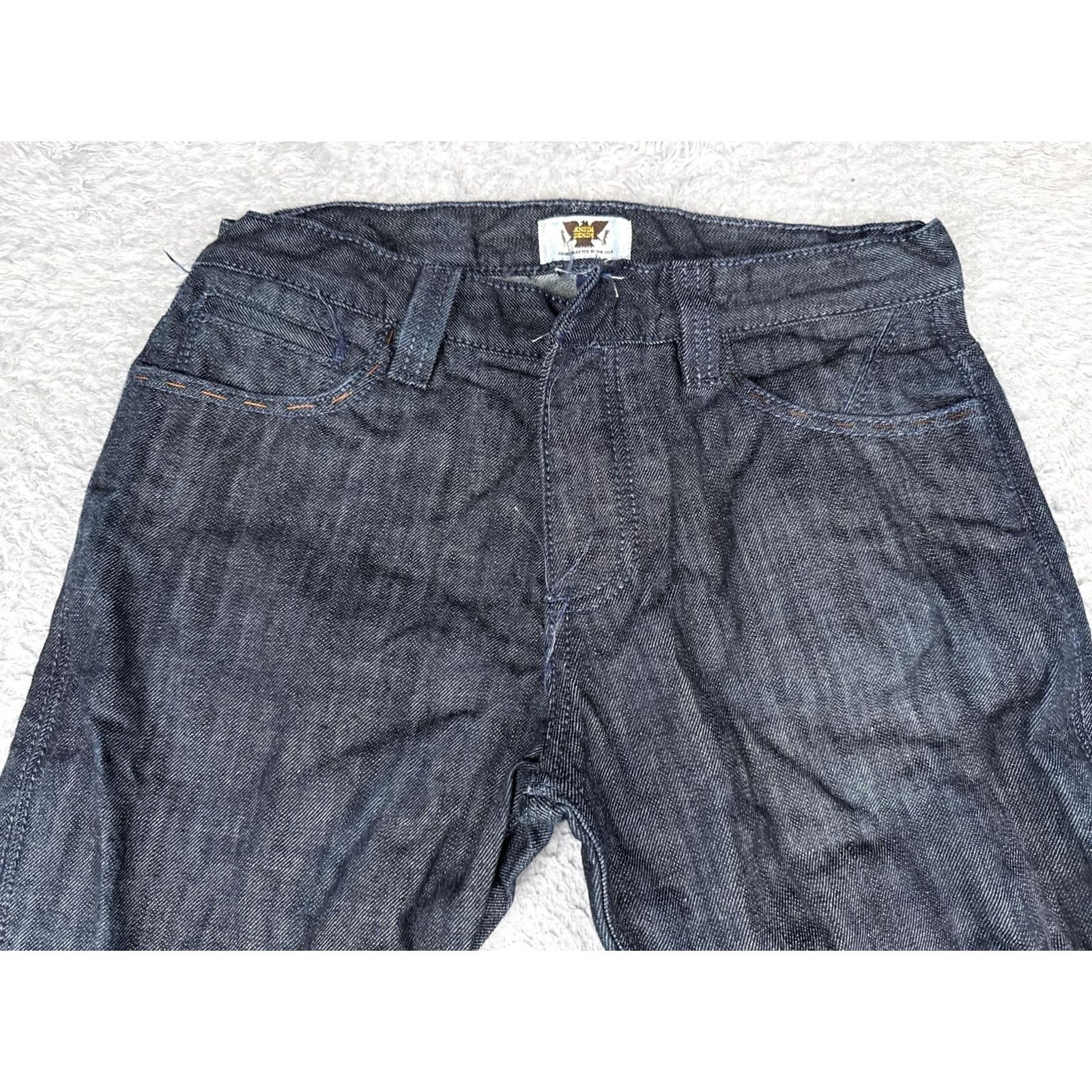 Denime Antik Denim Womens Jeans Skinny Dark Blue Wash 30 Pants Embroidered 30x33 Regular Rise Southwestern Style Denim Jeans Womens Size 30" / US 8 / IT 44 - 5 Thumbnail
