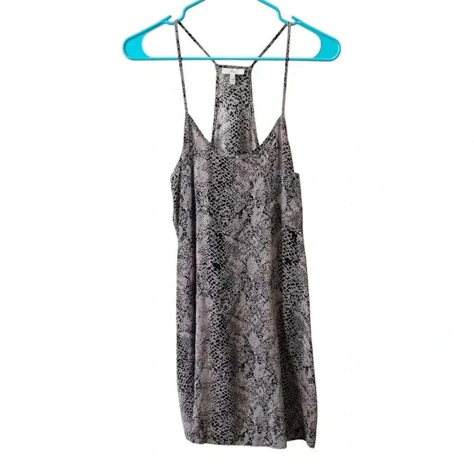 Joie JOIE Cambridge 100% Silk Snake Print Mini Slip Dress Size XS / US 0-2 / IT 36-38 - 1 Thumbnail