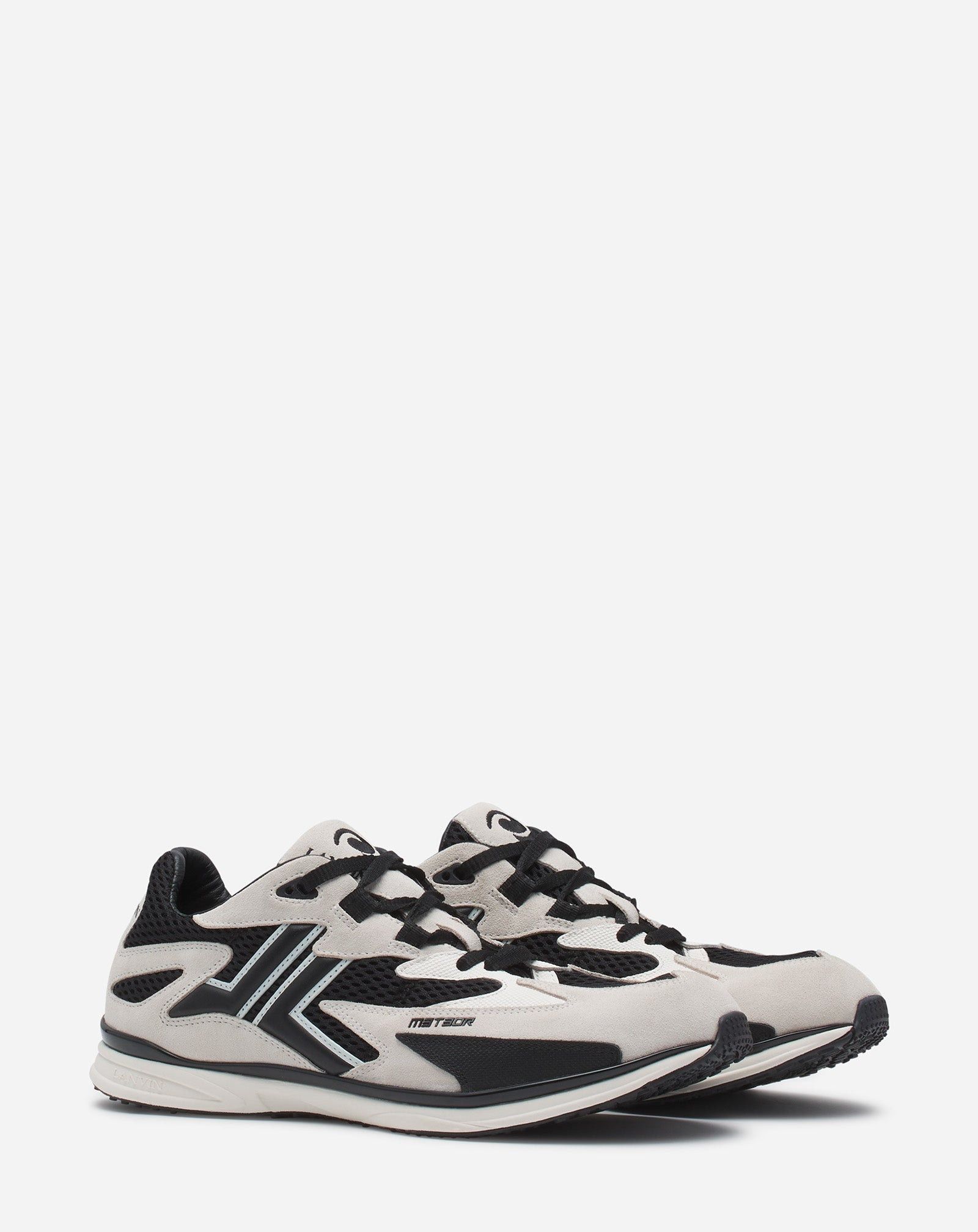 Lanvin o1w1db10226 Meteor Sneakers in Mesh And Suede Size US 13 / EU 46 - 2 Thumbnail