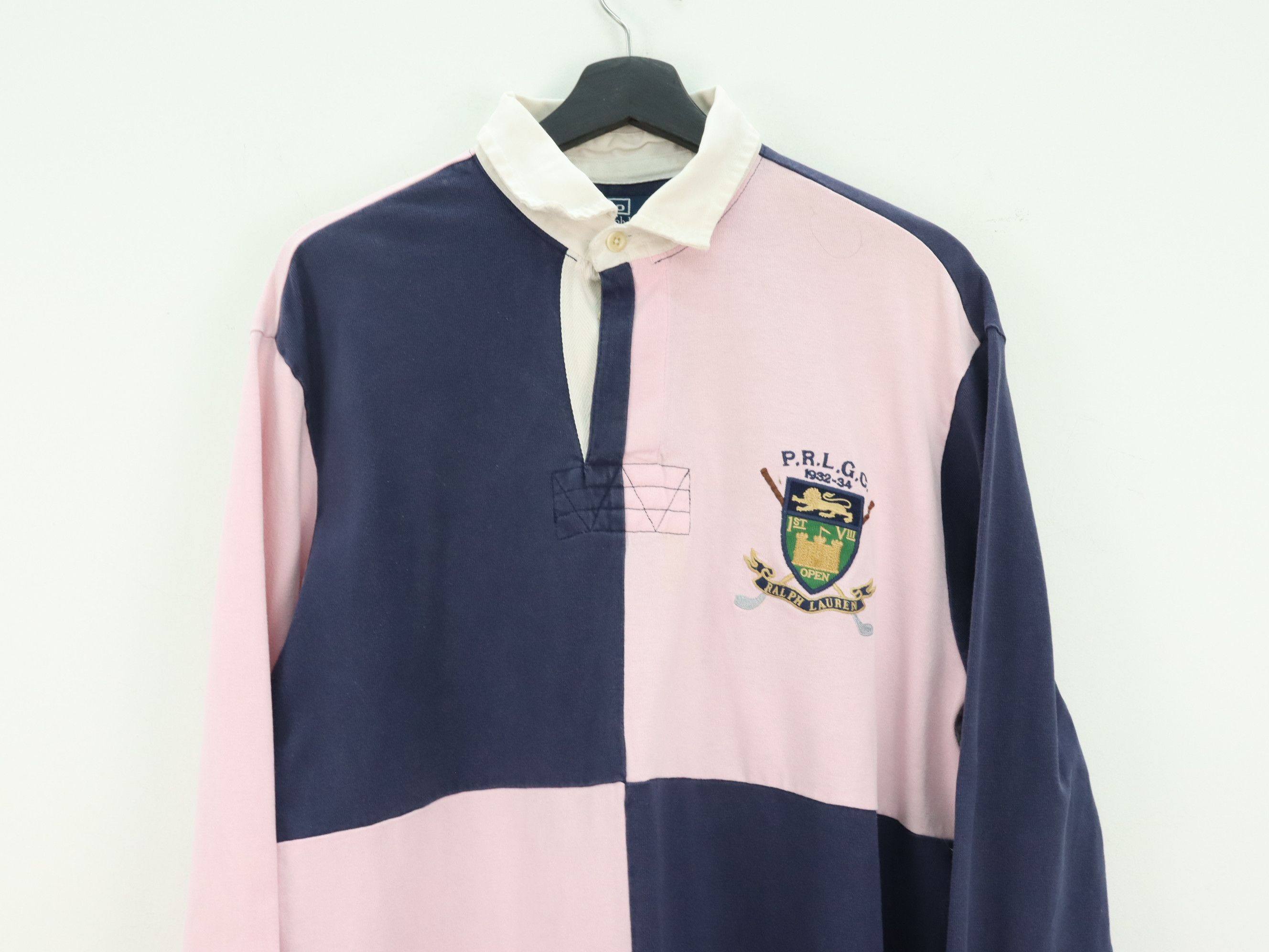 Polo Ralph Lauren Polo Ralph Lauren Color Block Patch #2 L/S Polo Rugby Shirt Size US L / EU 52-54 / 3 - 5 Thumbnail