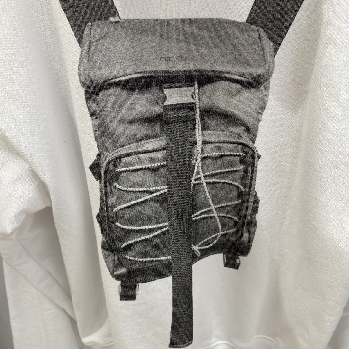 Off-White Off-White Men's Backpack Skate Popover Hoodie in White Size US XL / EU 56 / 4 - 3 Thumbnail