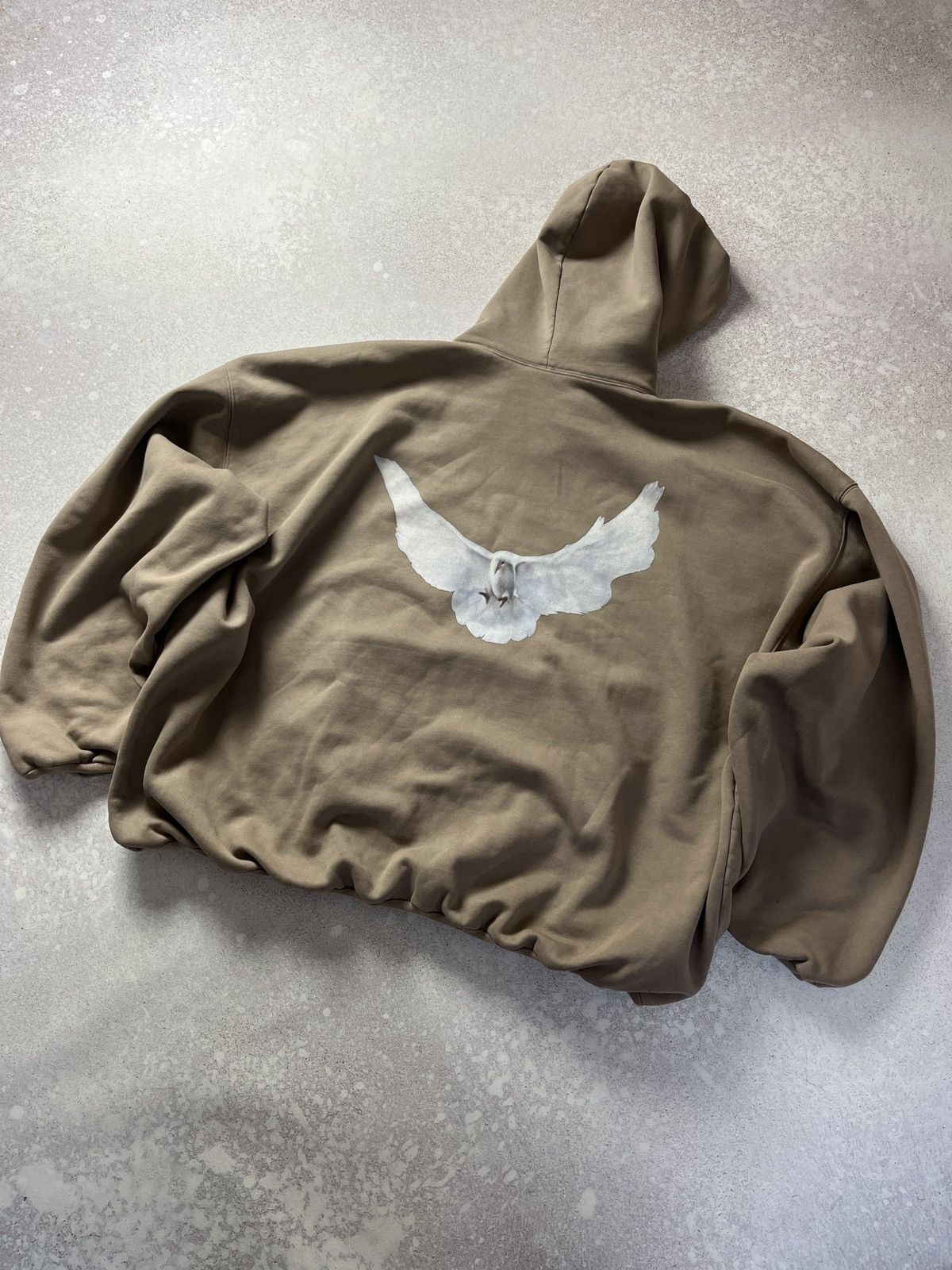 Yeezy Gap Balenciaga Dove Hoodie Beige | Grailed