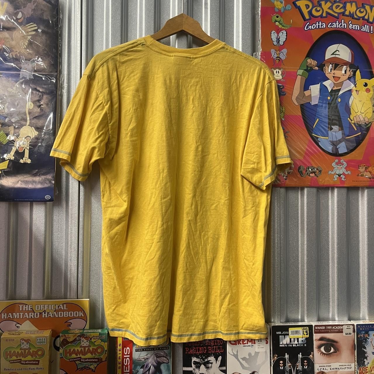 Nike VTG Y2K Nike Silver Label Big Check Spell Out Yellow T Shirt Size US XL / EU 56 / 4 - 4 Thumbnail
