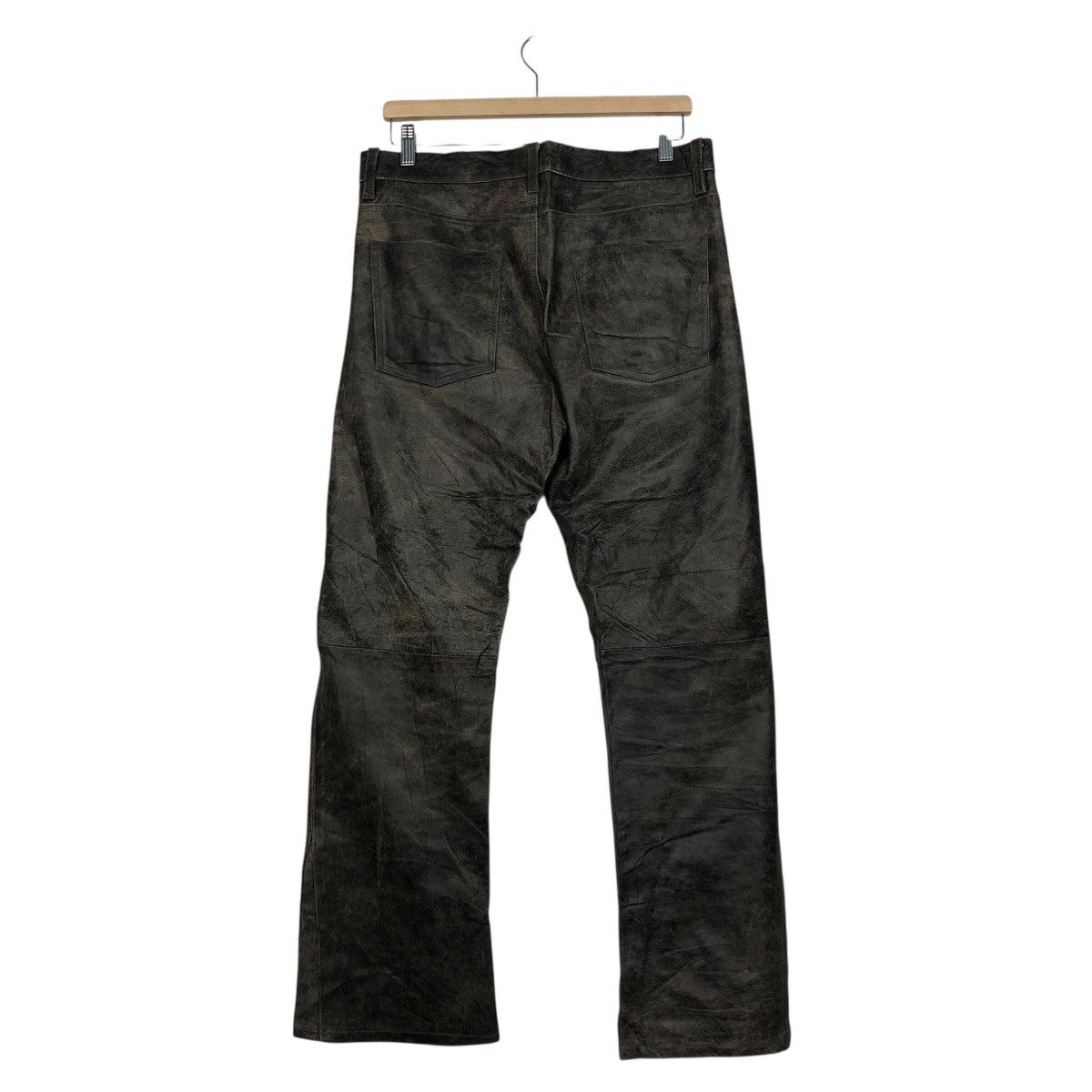 Japanese Brand 📌Vintage Biker Racing Leather Pants Dual Issey Miyake Size US 32 / EU 48 - 9 Thumbnail