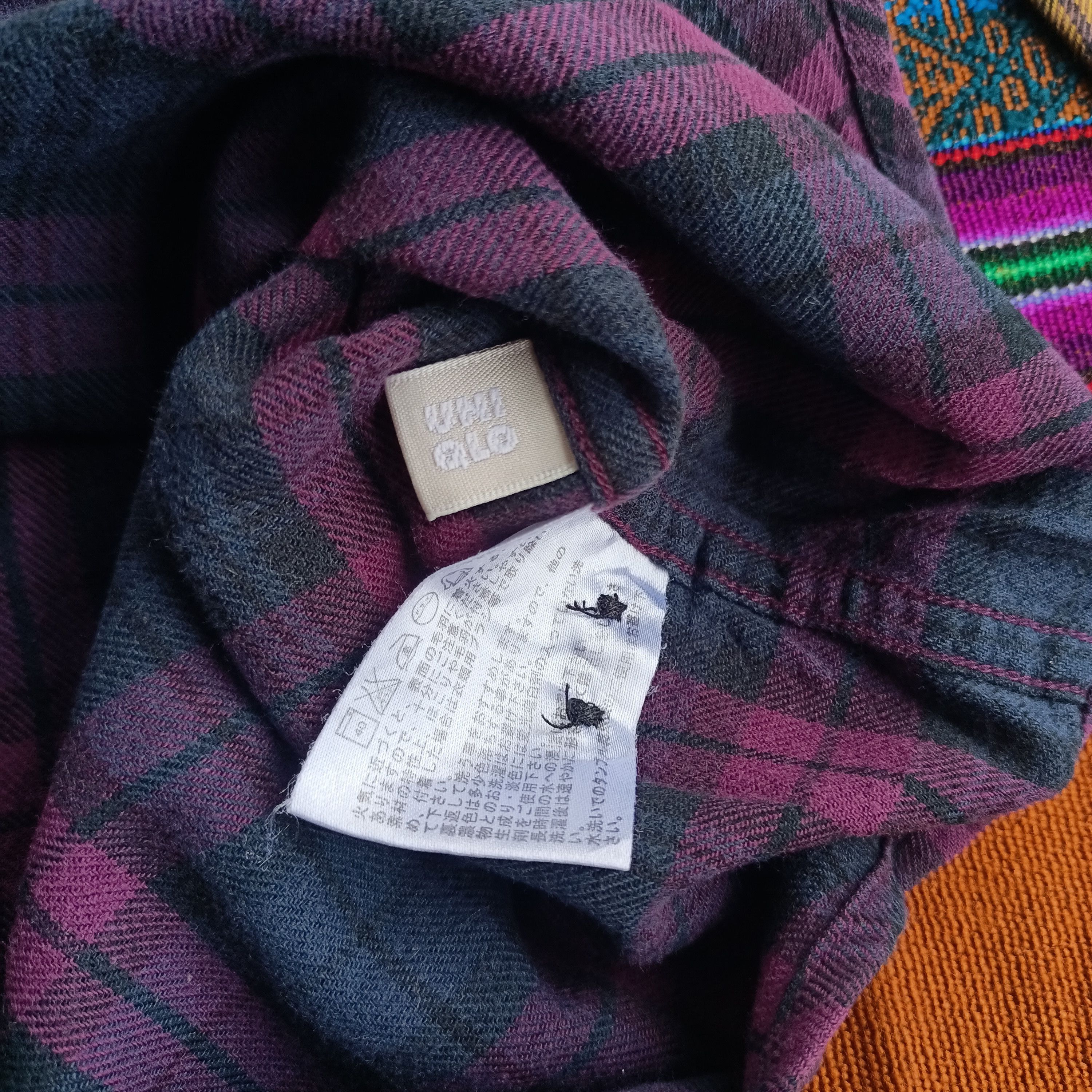 Uniqlo Vintage Uniqlo 2 cut collor faded flannel Size US L / EU 52-54 / 3 - 6 Thumbnail