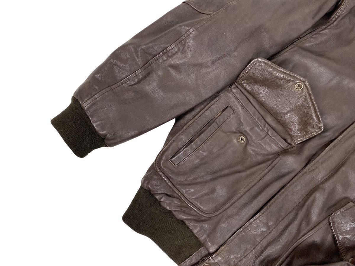 Belstaff × Vintage Vintage Belstaff Leather Bomber Jacket Size US M / EU 48-50 / 2 - 6 Thumbnail