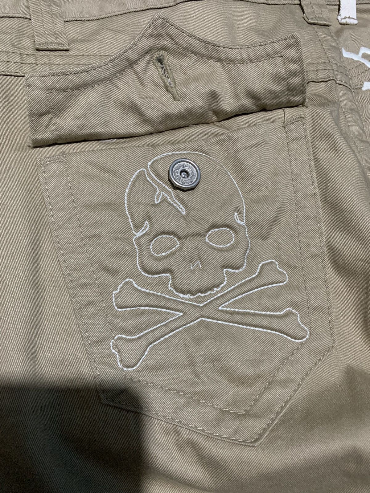 14th Addiction Y2k Red Pepper special edition stud cross skull pants Size US 34 / EU 50 - 4 Thumbnail