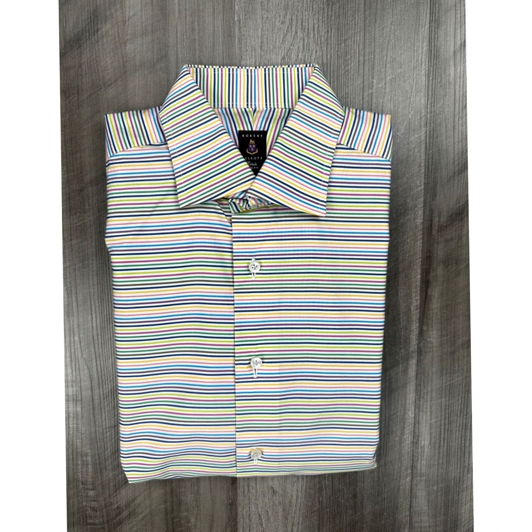 Robert Talbott Robert Talbott Estate Striped Long Sleeve Button Down - 15.5 (Medium) Mens Shirt Size US M / EU 48-50 / 2 - 2 Thumbnail