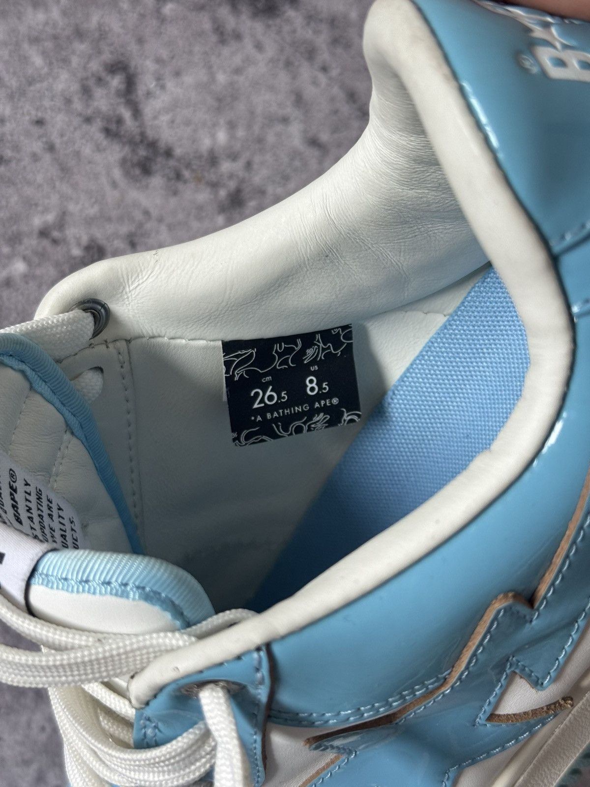Bape A bathink ape Bape sta snikers shoes mens blue white 8.5 26 Size US 8.5 / EU 41-42 - 10 Thumbnail
