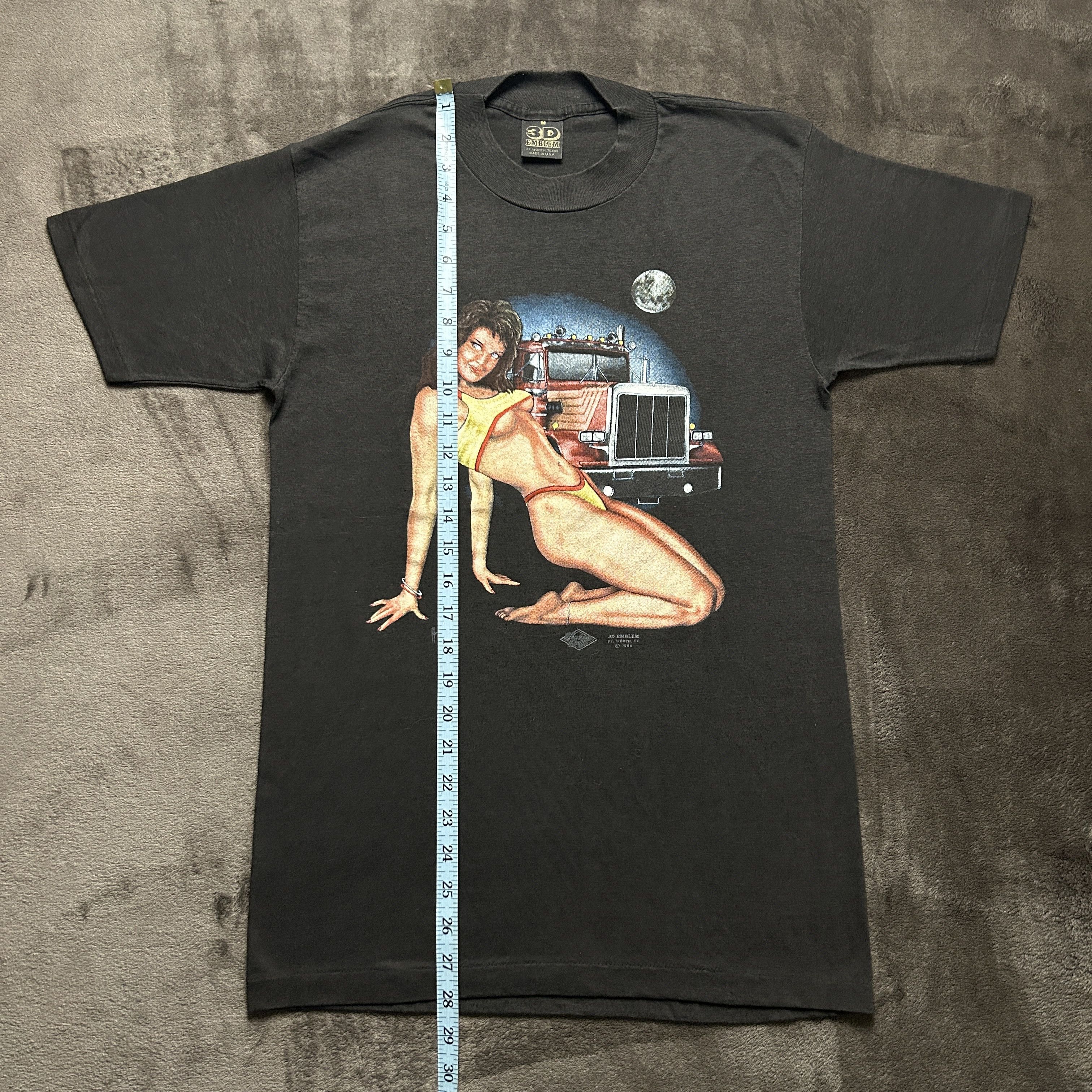 Harley Davidson Vintage Truckers Only 1988 3D Emblem T-shirt Size US M / EU 48-50 / 2 - 2 Thumbnail