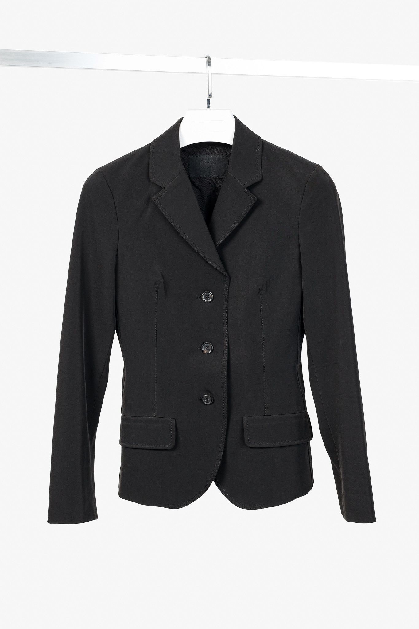 Prada Prada Black Twill 3-Button Blazer Size S / US 4 / IT 40 - 1 Thumbnail