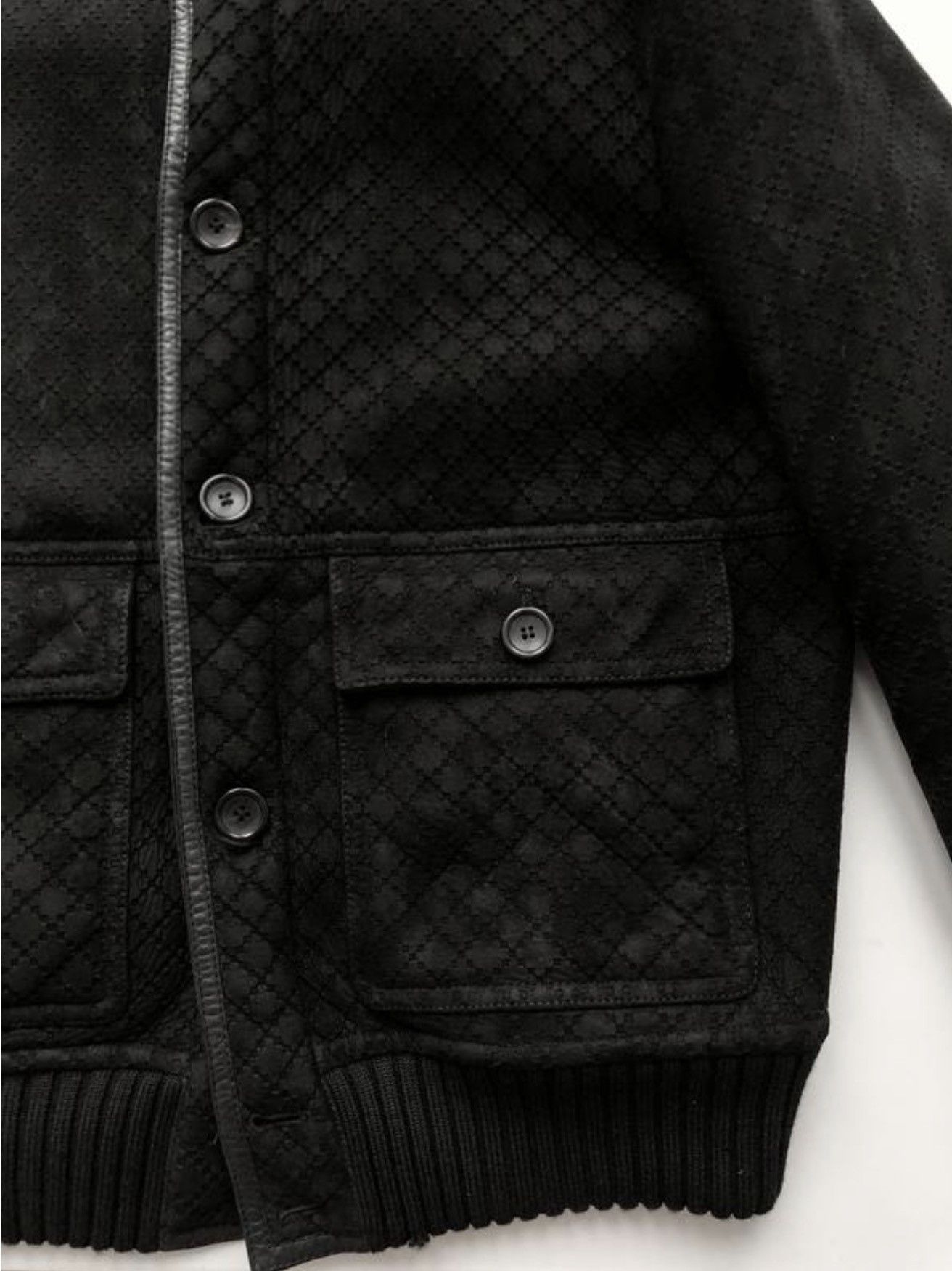 Gucci GUCCI FW 2007 Suede Shearling Jacket Diamond tom ford leathe Size US L / EU 52-54 / 3 - 4 Thumbnail