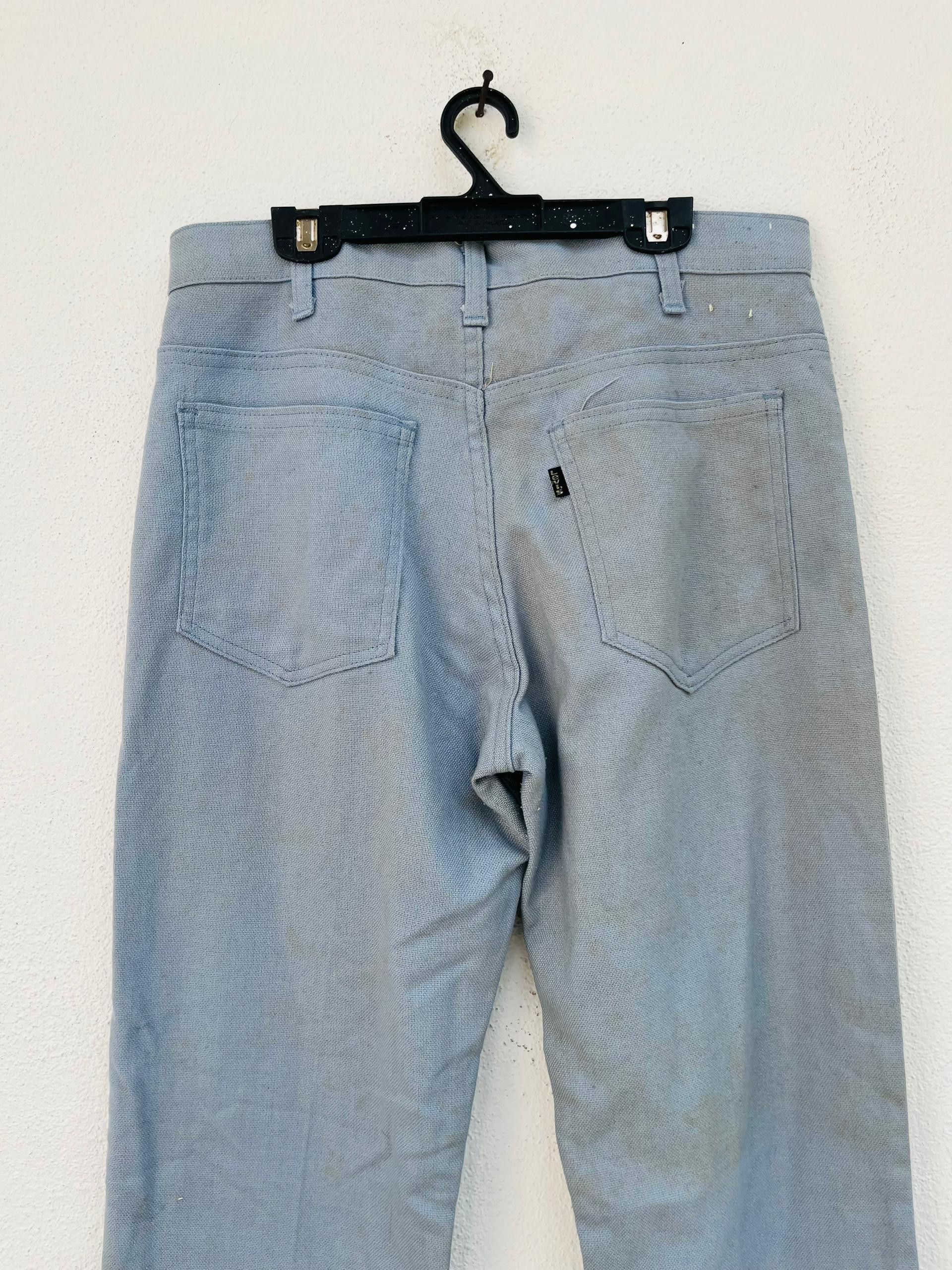 Levi's Vintage Clothing × Vintage Vintage 80s Levis Sta Press Boot Cut Sky Blue Pant Size US 30 / EU 46 - 6 Thumbnail