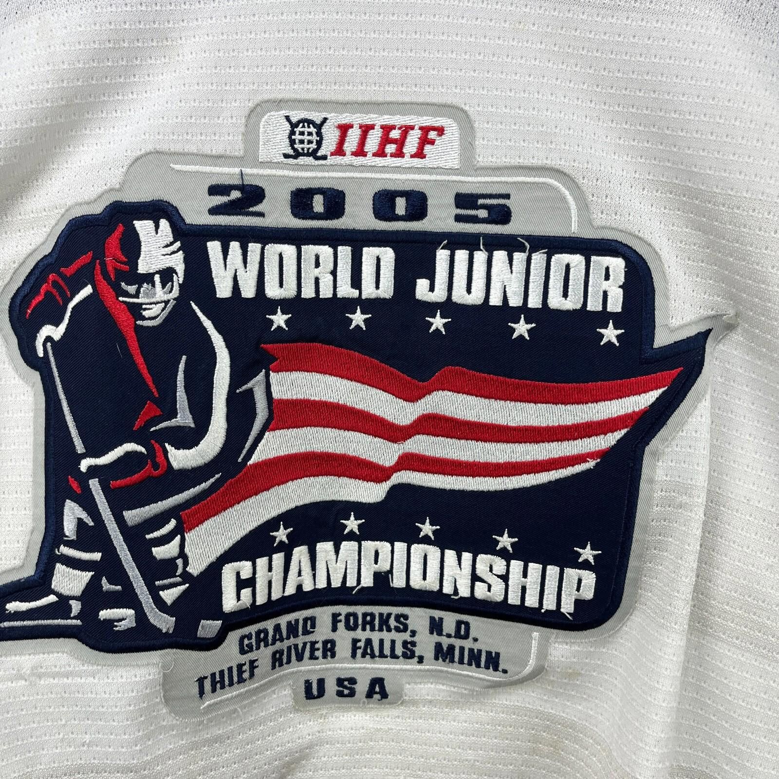 Nike Vintage 2005 World Junior Championship USA Hockey Jersey 2XL Size ONE SIZE - 3 Thumbnail