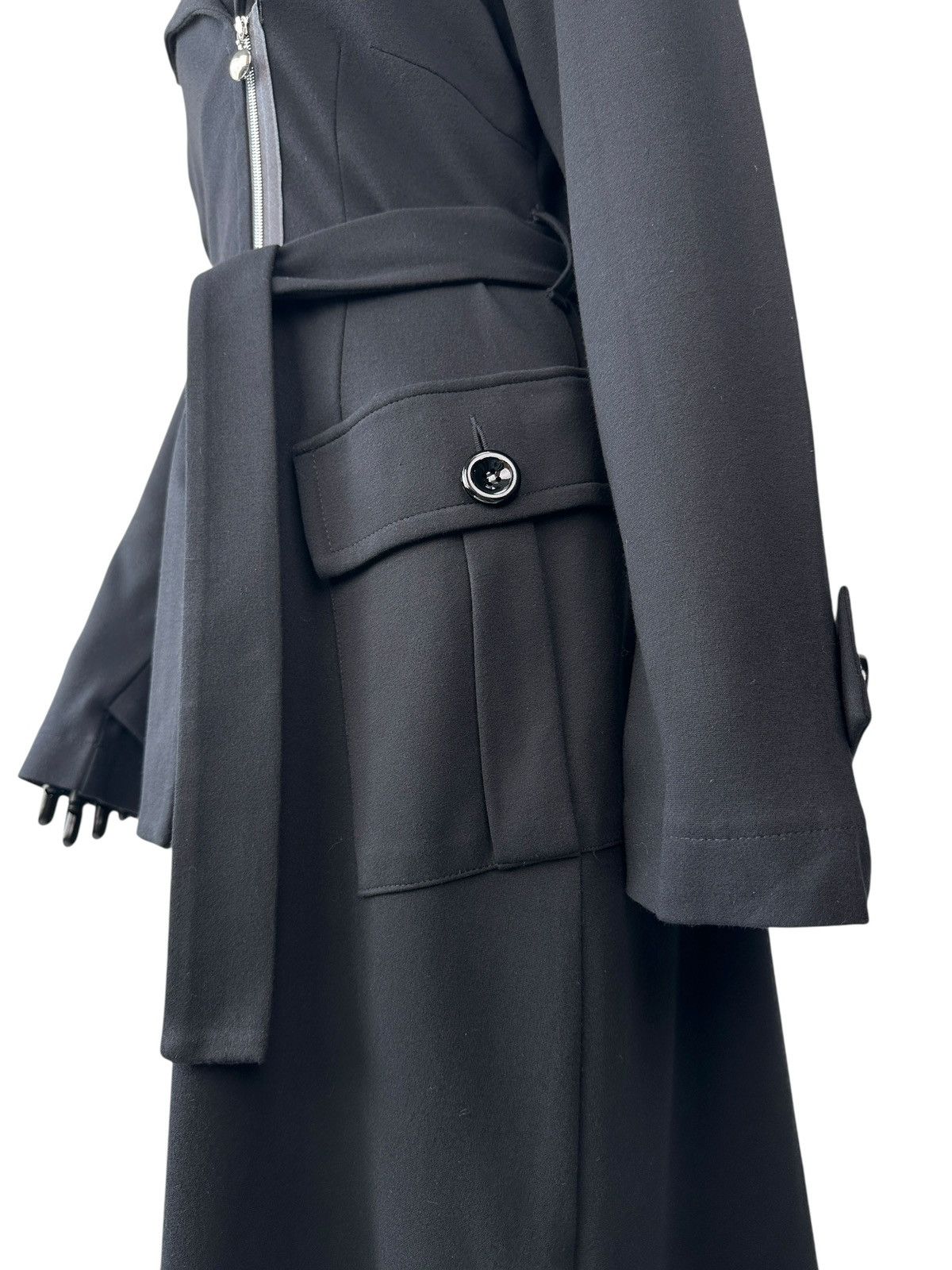 Marimekko MARIMEKKO Ritva Falla Zip Belted Coat Black Women’s Size M / US 6-8 / IT 42-44 - 6 Thumbnail