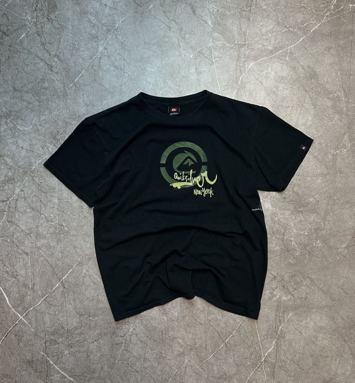 Quiksilver × Vintage Vintage Quiksilver T-shirt Black Rare Size US L / EU 52-54 / 3 - 2 Thumbnail
