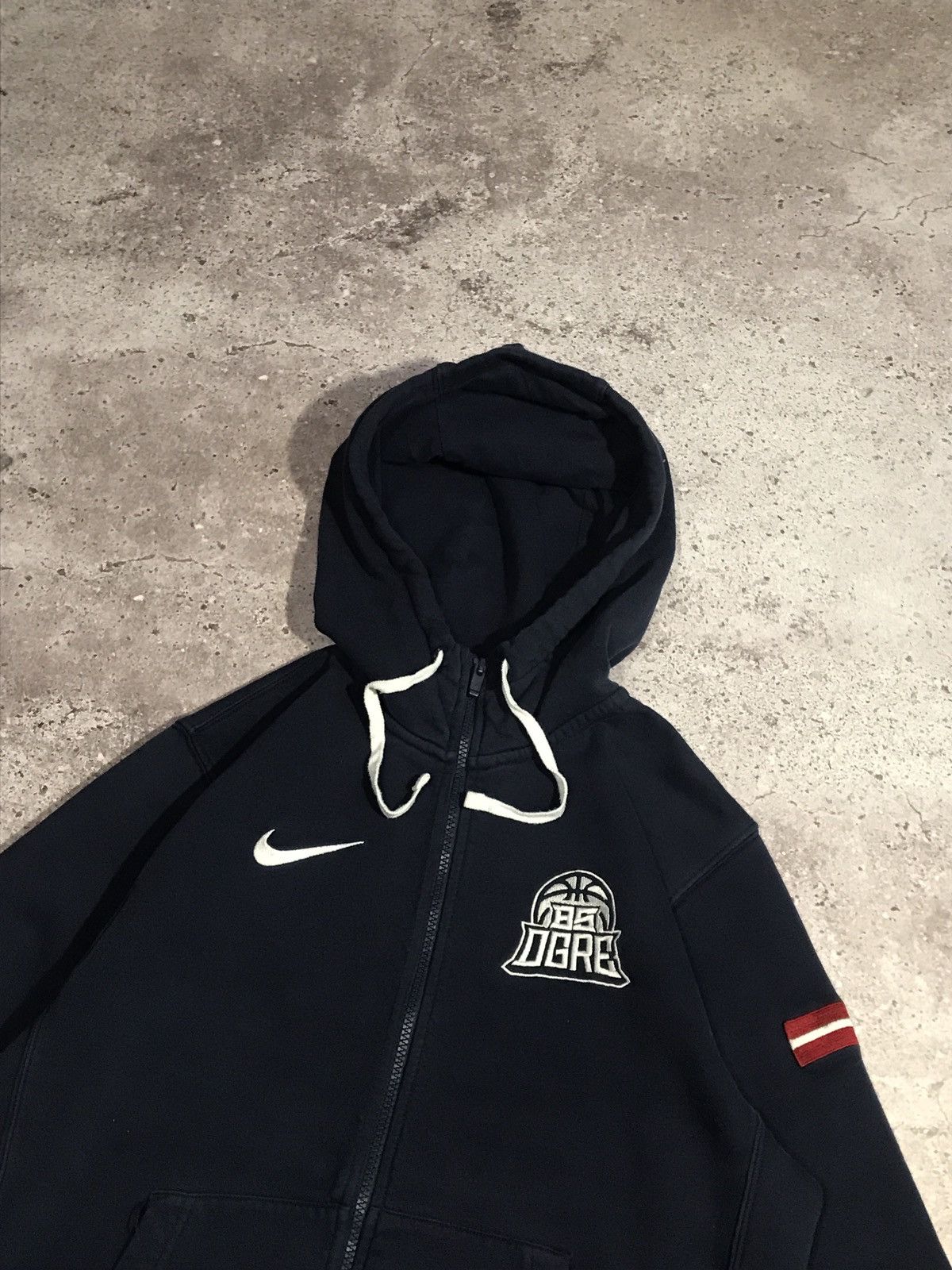 Nike × Vintage Zip Hoodie Y2K Nike Embroiled Swoosh Blue S Size US S / EU 44-46 / 1 - 4 Thumbnail