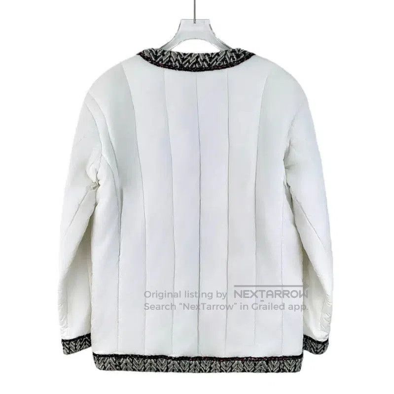Chanel Chanel White Quilted Nylon Women's Jacket . Size M / US 6-8 / IT 42-44 - 2 Thumbnail