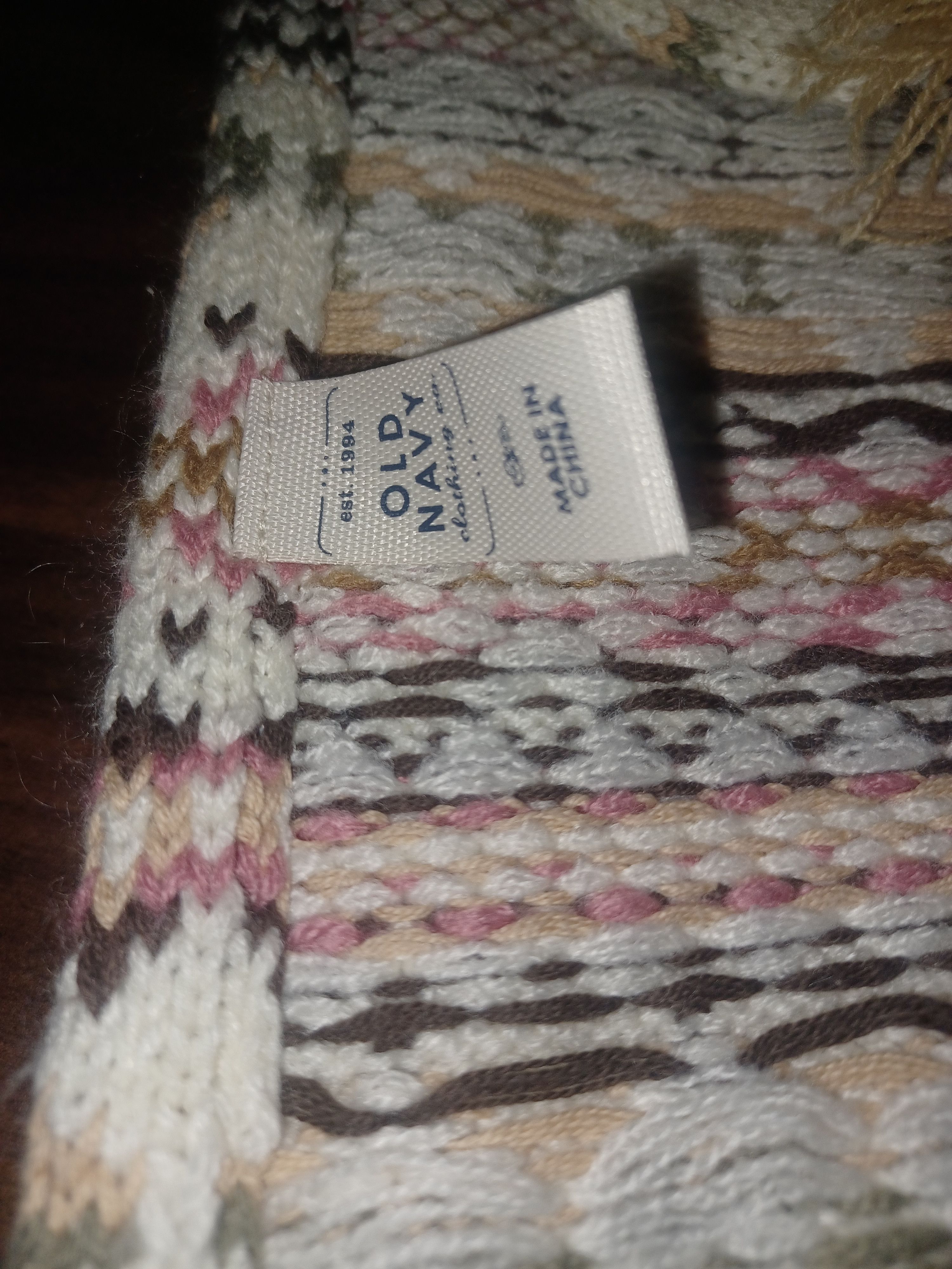Old Navy Old Navy Winter Scarf About 6" x 70" Multicolored Size ONE SIZE - 2 Thumbnail