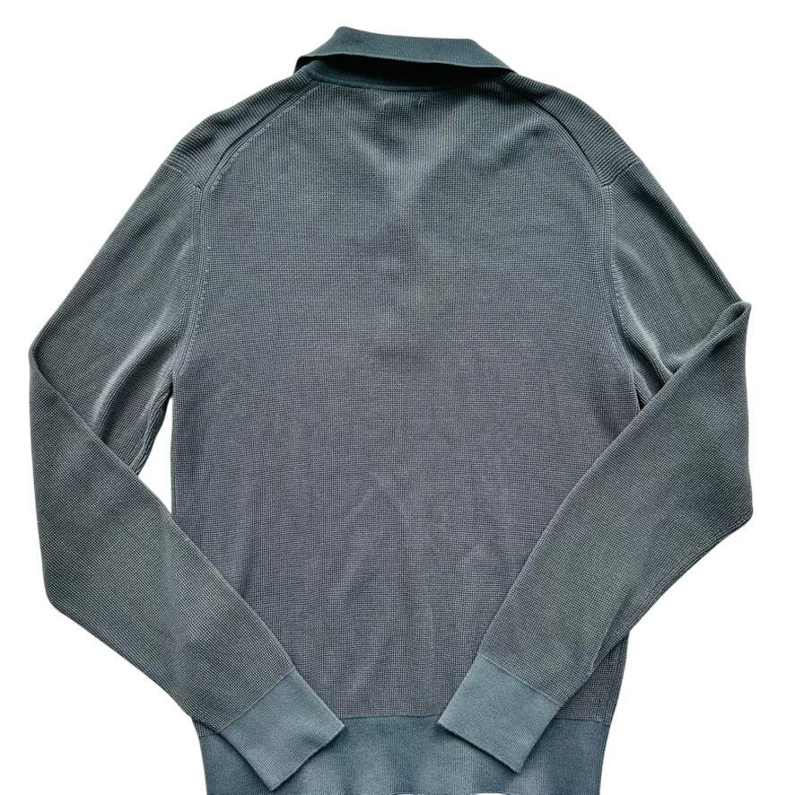 Tom Ford TOM FORD Long Sleeve Polo Silk Cotton NEW Size 50 Blue Grey Size US M / EU 48-50 / 2 - 7 Thumbnail