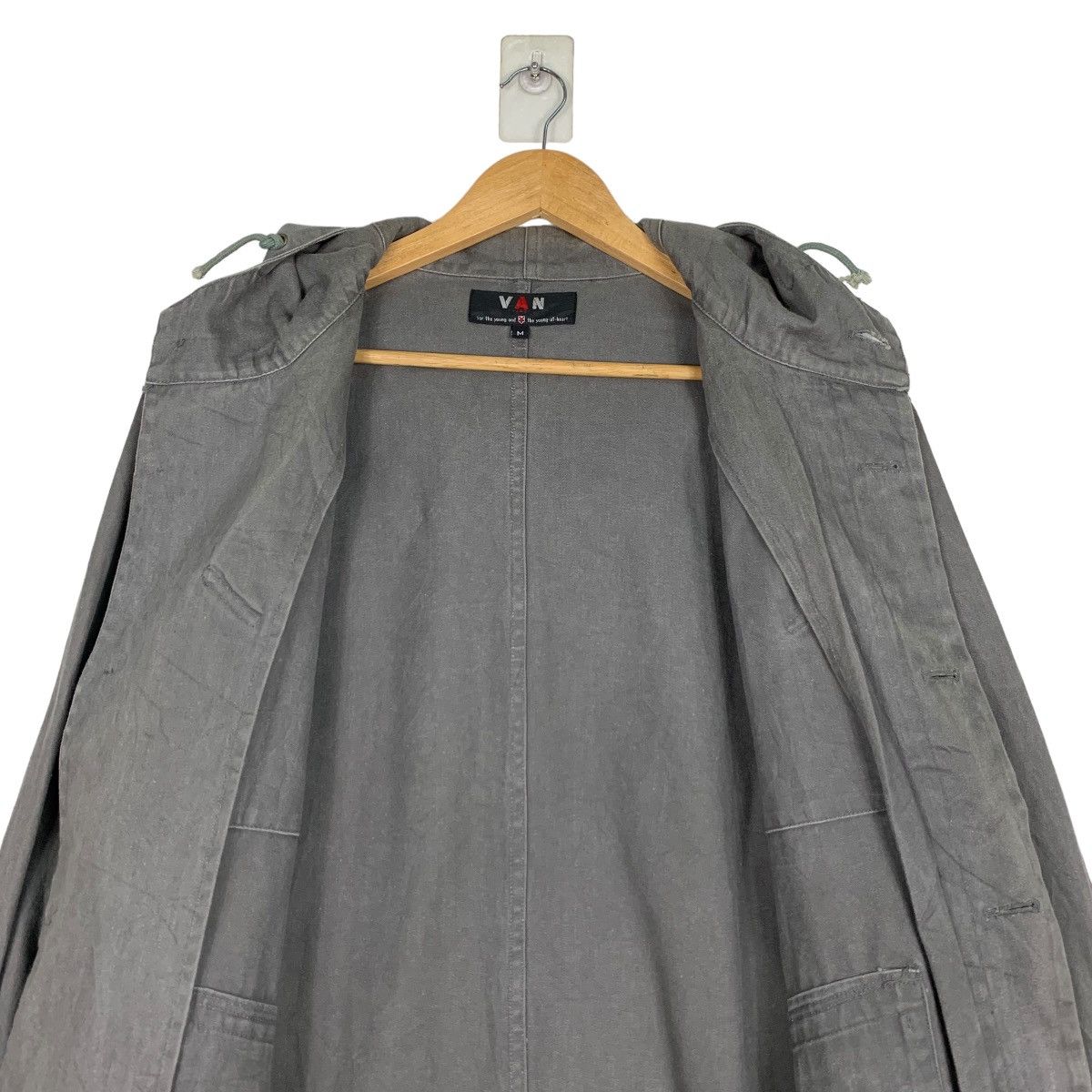 Japanese Brand VAN JAC Gray Parka Chore Jacket #1005-C45 Size US M / EU 48-50 / 2 - 13 Thumbnail