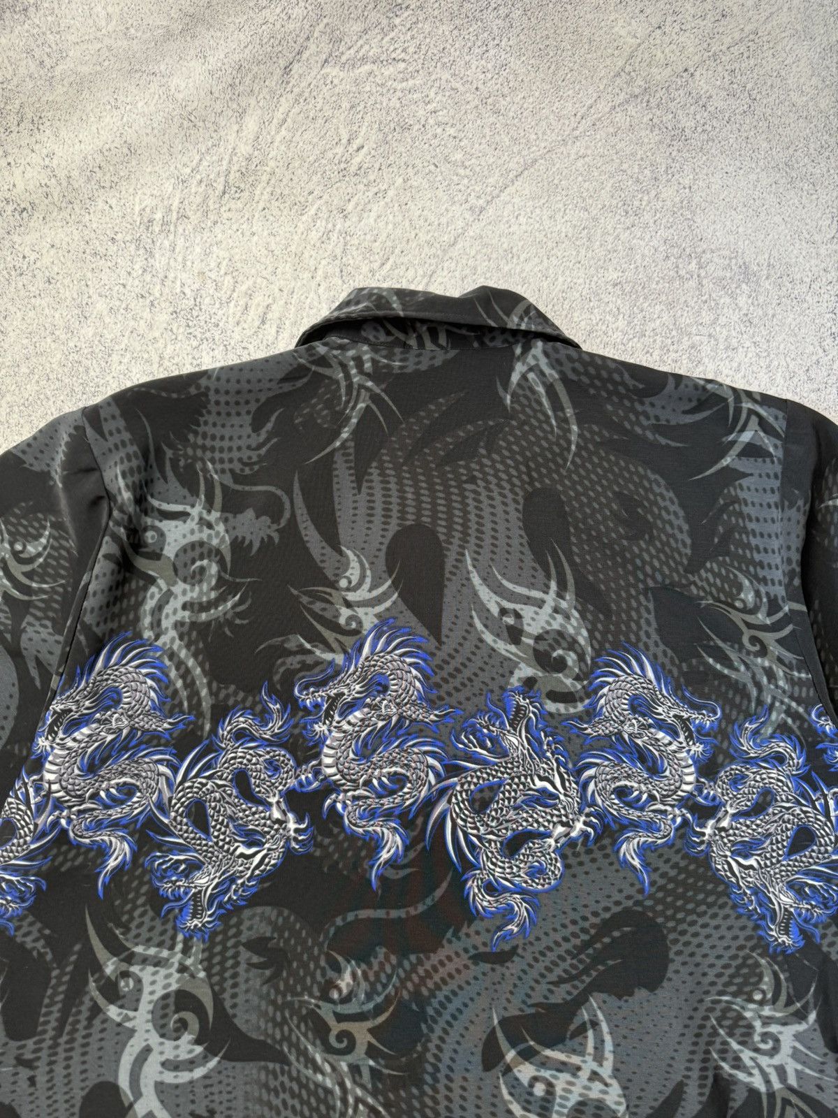 Japanese Brand Vintage Y2k Dragon Shirt Balenciaga Look Alike Size US L / EU 52-54 / 3 - 20 Thumbnail