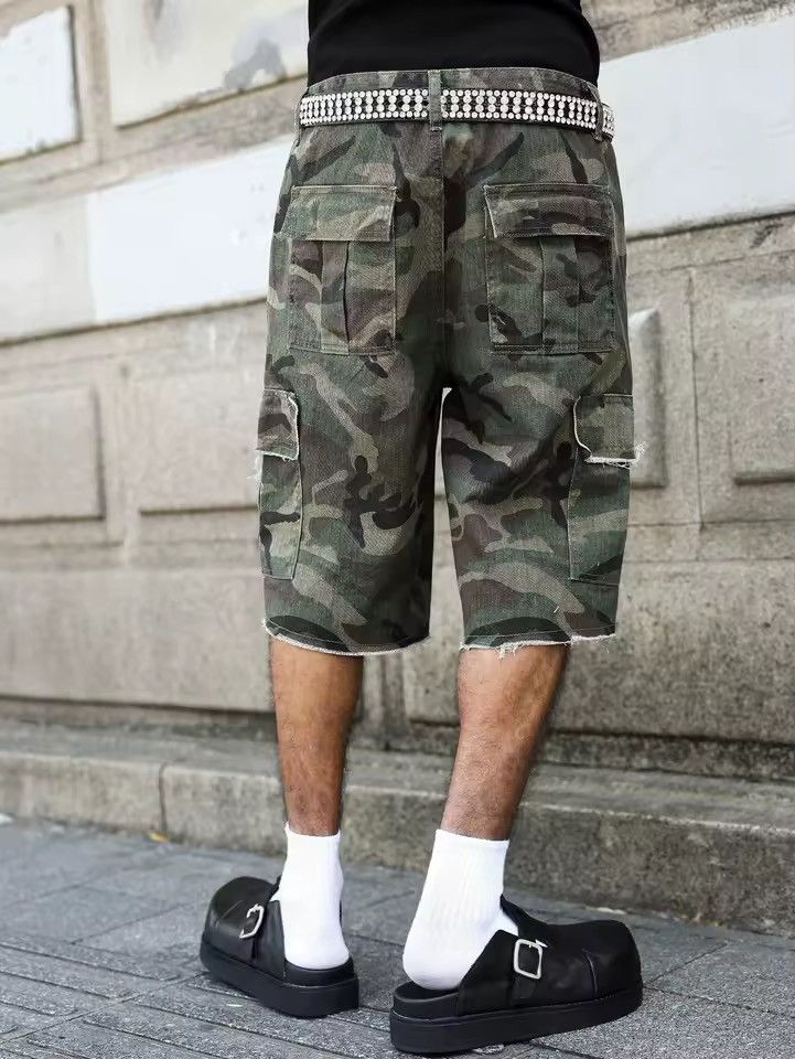 Other Camo Cargo Shorts - Multi-Pocket Utility Wear - Gorpcore Size US 31 - 5 Thumbnail