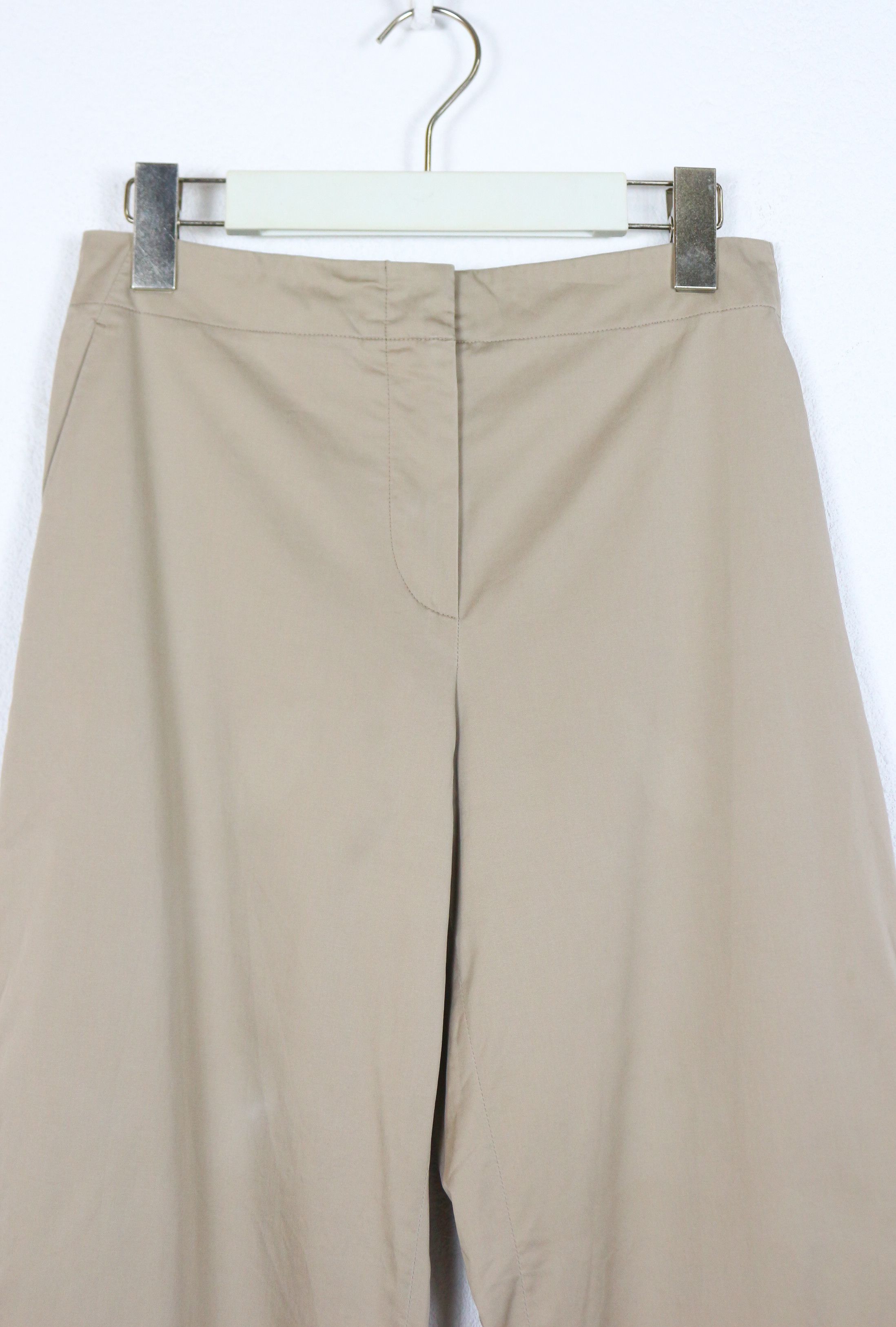 Jil Sander Jil Sander Beige Wide Trousers Pants Y2K Size 24" / US 00 / IT 34 - 2 Thumbnail