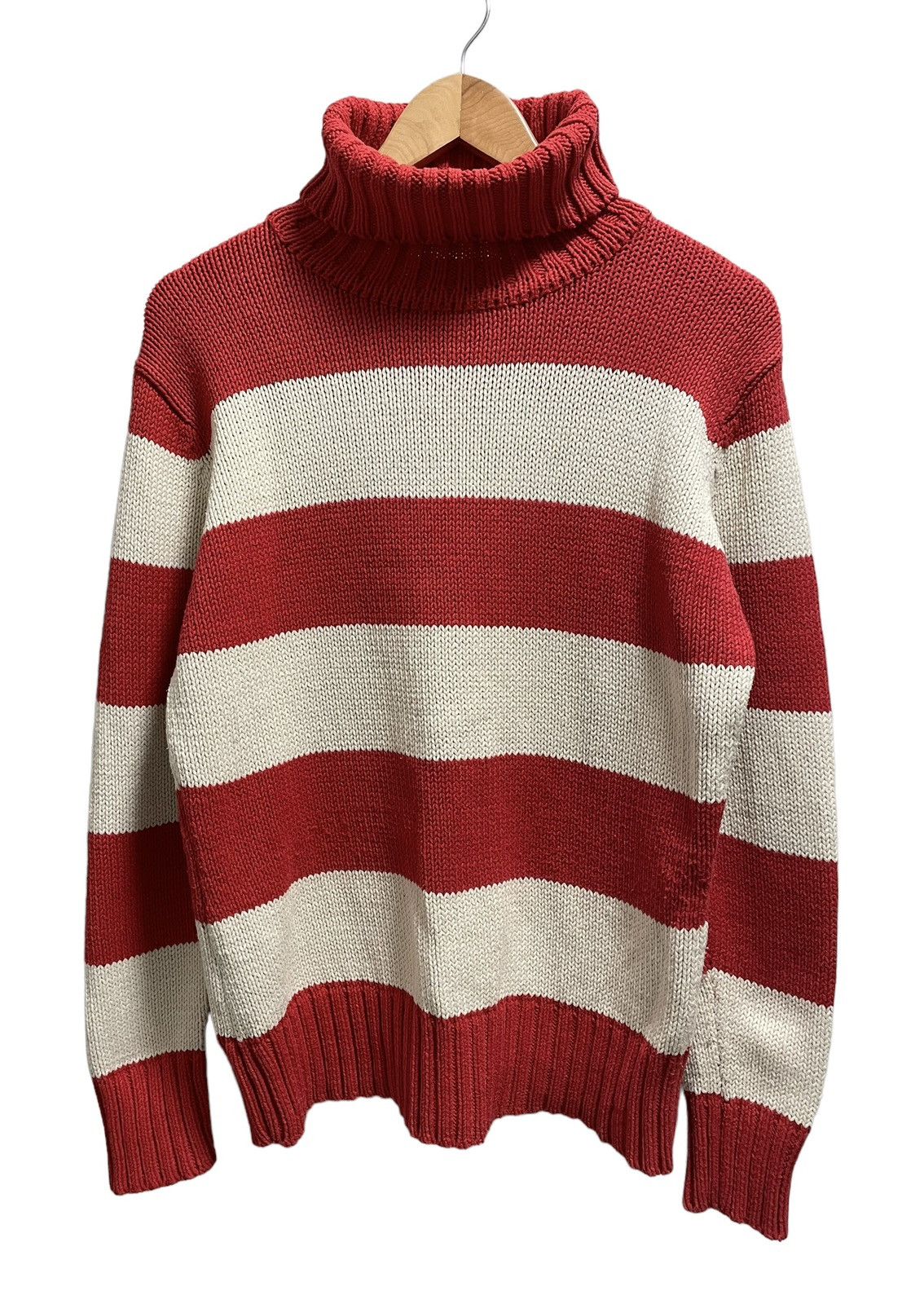 image of Marni Stripped Sweater in Red White, Men's (Size Medium)