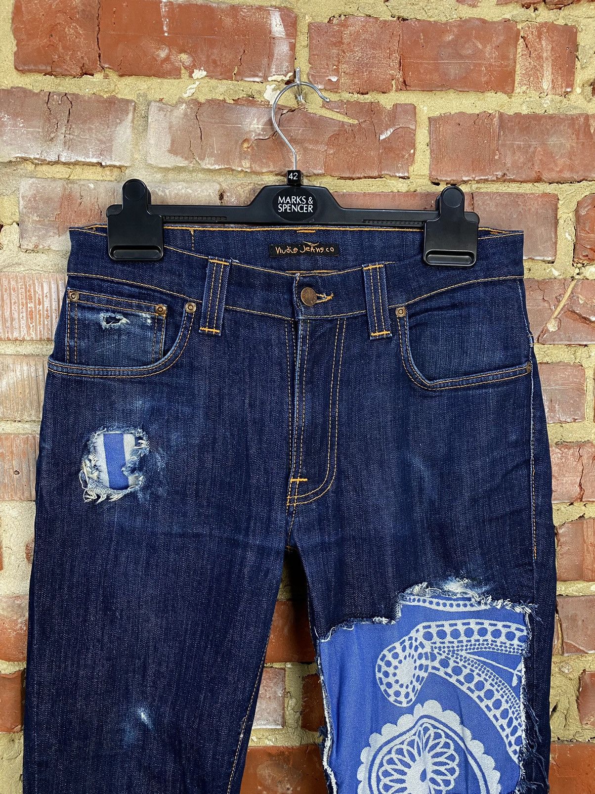 Nudie Jeans Nudie Thin Finn Organic Custom Jeans Size US 33 - 2 Thumbnail