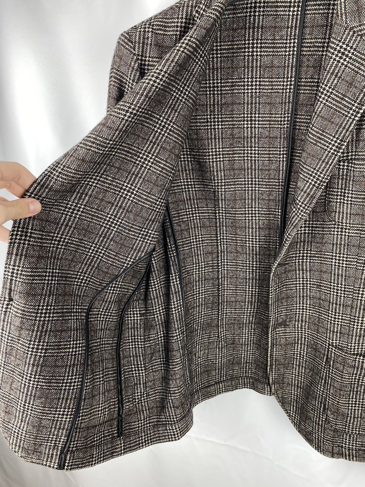 Officina36 Officina36 Wool-Polyamide Check Blazer Jacket size IT52 Size 42R - 9 Thumbnail