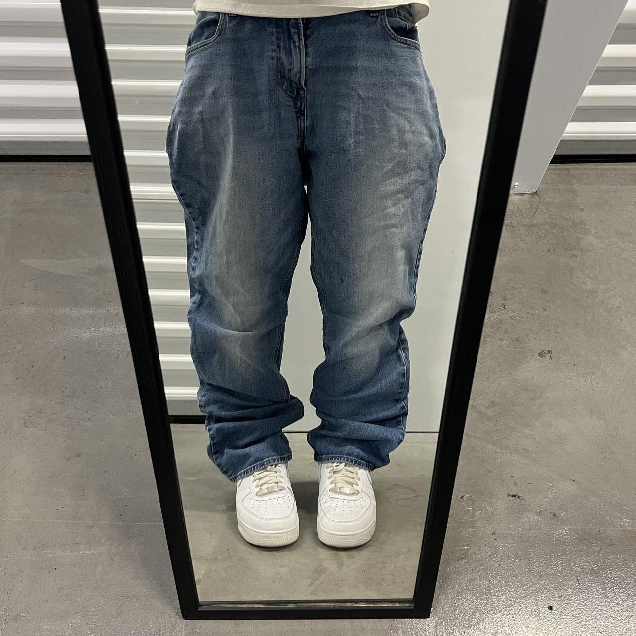 Japanese Brand × Vintage Vintage Y2K/2000s Straight Leg Medium wash denim jeans ! Size US 40 / EU 56 - 1 Thumbnail