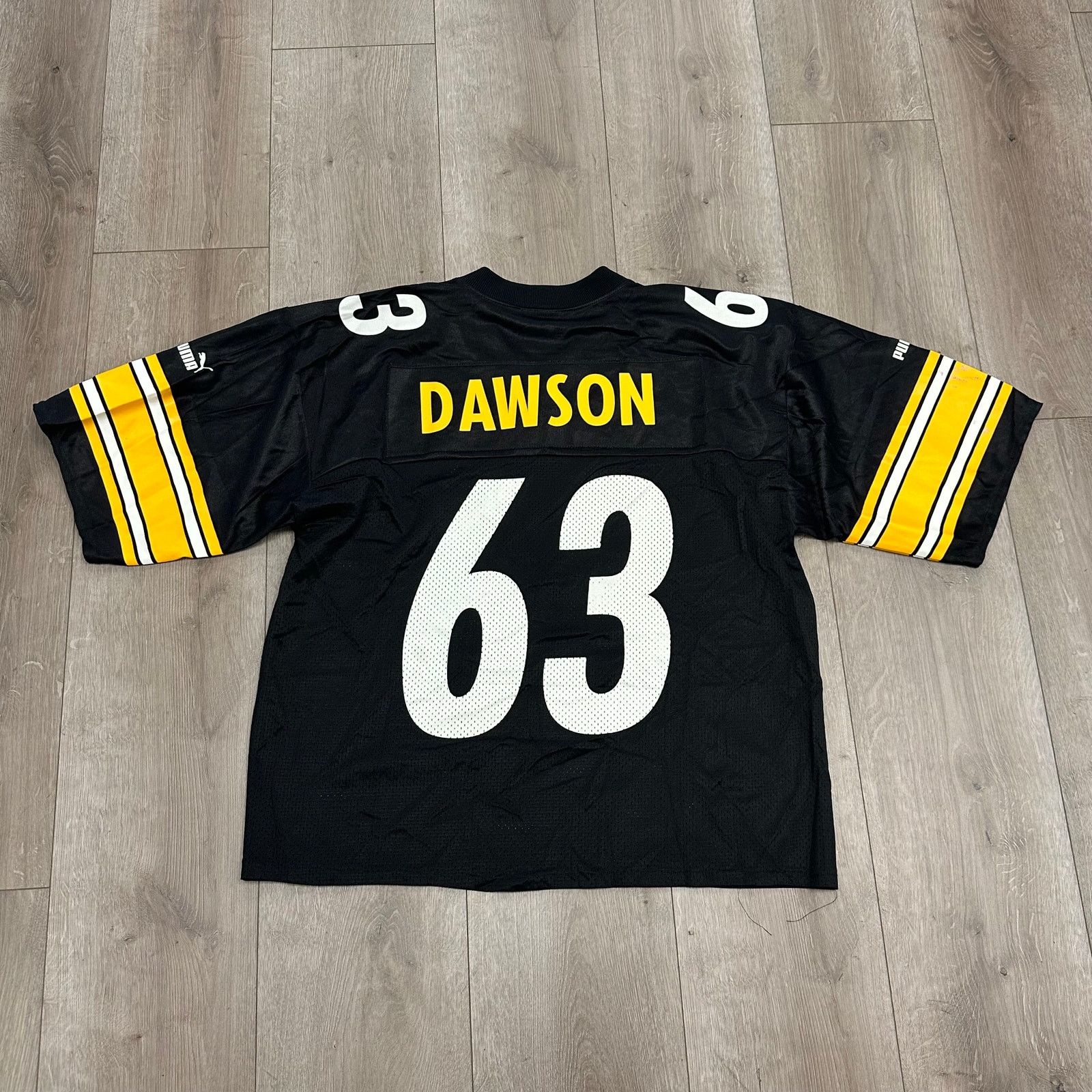 Puma vintage puma Pittsburgh Steelers Dermontti Dawson #63 jersey Size US L / EU 52-54 / 3 - 7 Thumbnail