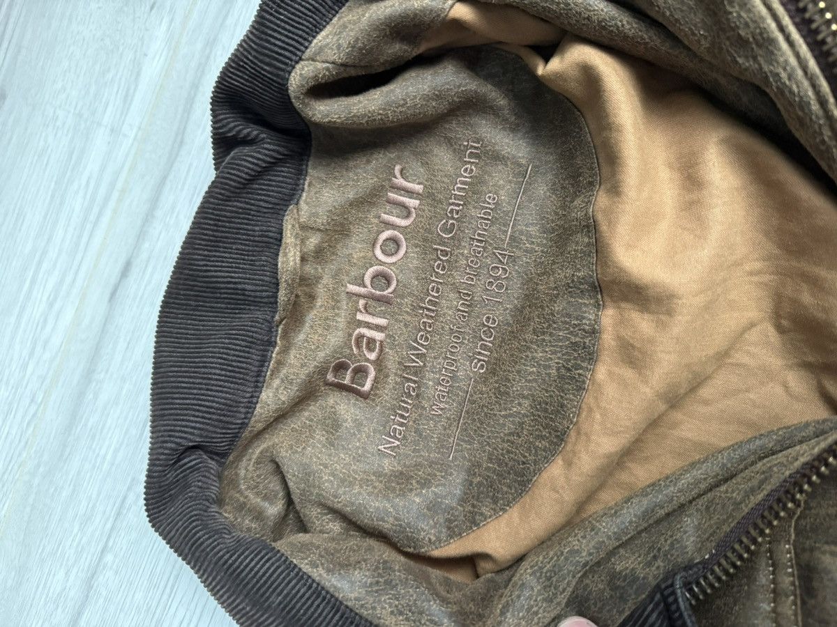 Barbour × Genuine Leather Vintage Barbour Leather Jacket Size US L / EU 52-54 / 3 - 6 Thumbnail