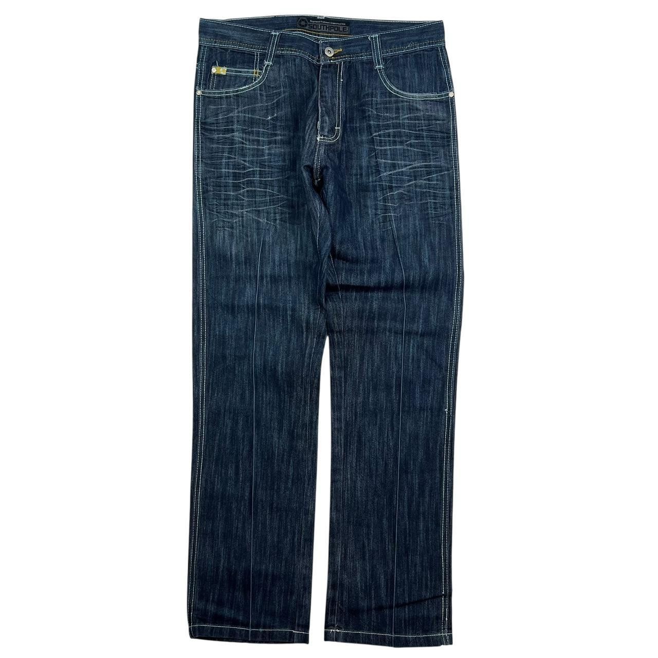 Southpole Vintage Southpole Navy Denim Jeans - Waist: 33” Size US 33 - 2 Thumbnail