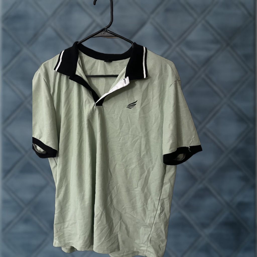 Shein Shein Men's Mint Green Polyester Short Sleeve Polo Shirt Size XL Size US XL / EU 56 / 4 - 1 Thumbnail