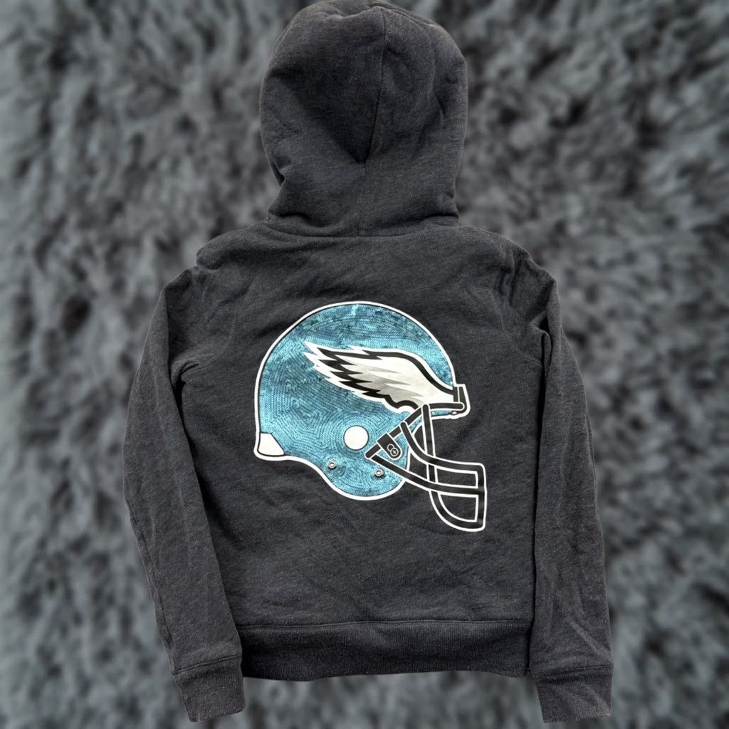 Victoria's Secret VINTAGE Philadelphia Eagles Pink Victoria’s Secret Jacket Womens Small NFL Hooded Sherpa Size S / US 4 / IT 40 - 1 Thumbnail