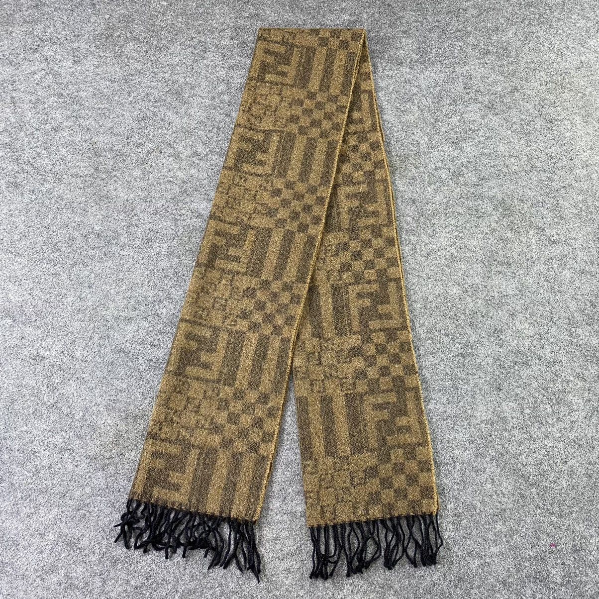 Fendi × Vintage Fendi Wool Scarf / Muffler / Neckwear- K020 Size ONE SIZE - 2 Thumbnail