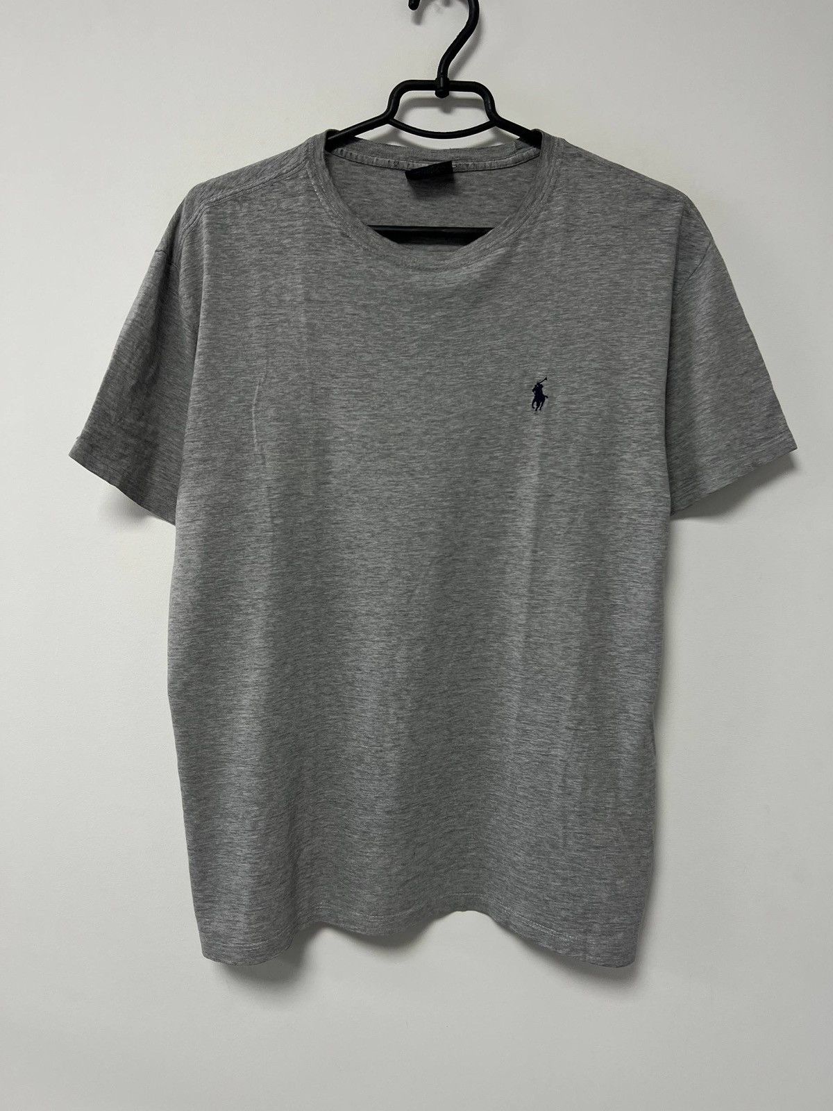 Polo Ralph Lauren Vintage 90s Polo Ralph Lauren Basic Cotton T shirt Gray Tee M Size US M / EU 48-50 / 2 - 2 Thumbnail