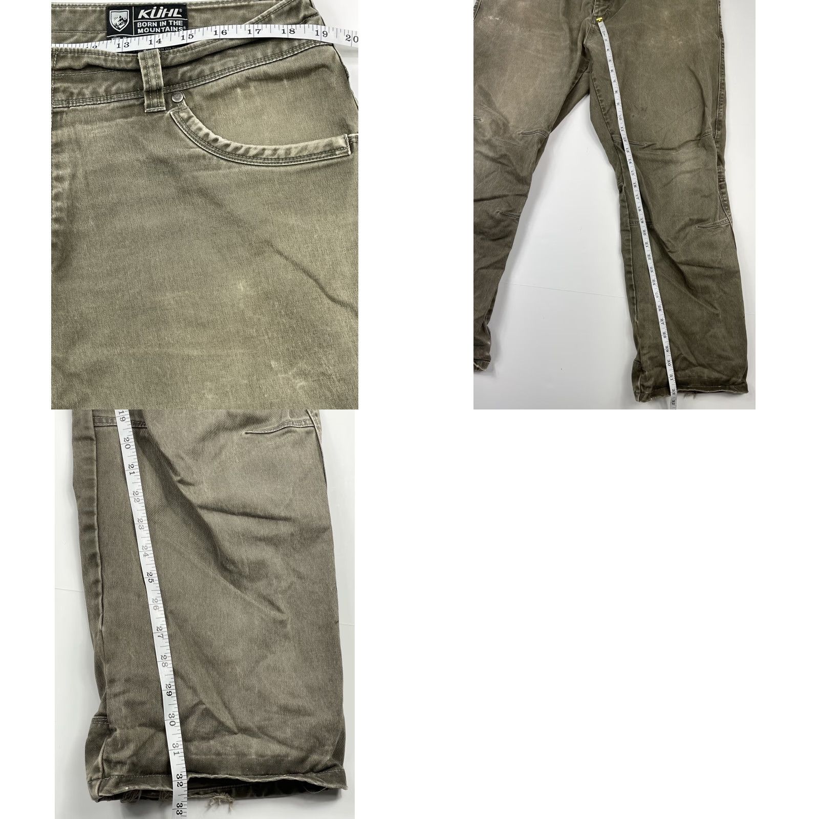 Vintage Kuhl Rydr Men's Hiking Pants, Size 38 x 30, Brown Canvas, Outdoor Travel Workwear Size US 38 / EU 54 - 8 Thumbnail