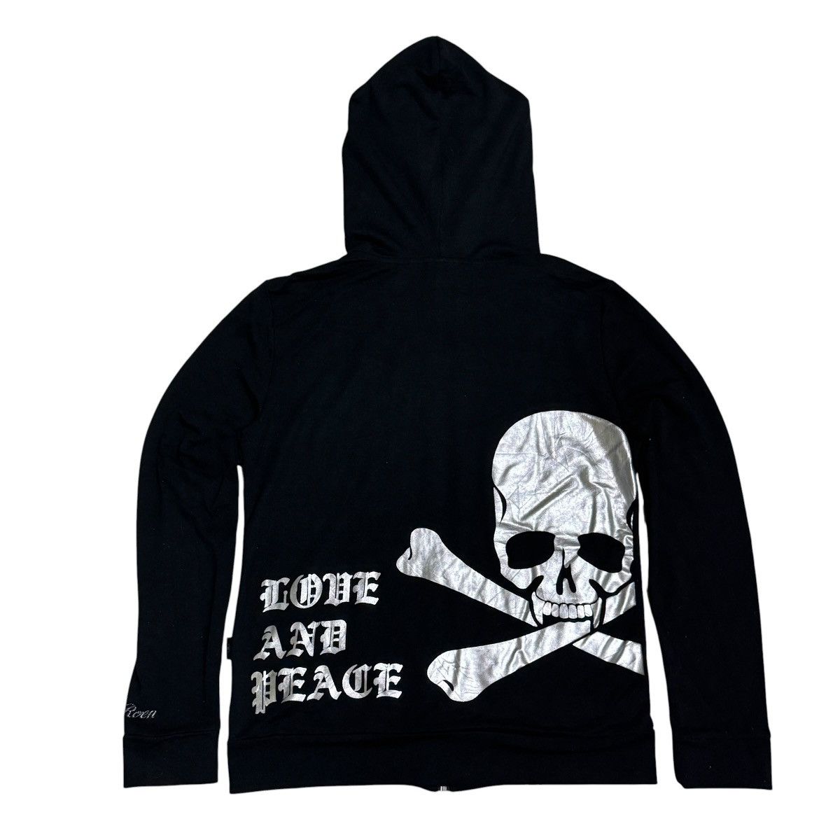 Roen 🔥Sick Y2K Roen x Semantic Design Skull Stud Shawl Cardigan