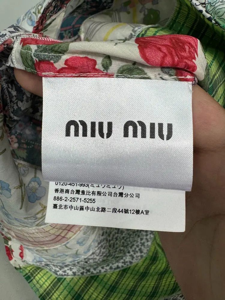 Miu Miu Sz 44 Miu Miu Boro Fabric Shirt Size US S / EU 44-46 / 1 - 9 Thumbnail