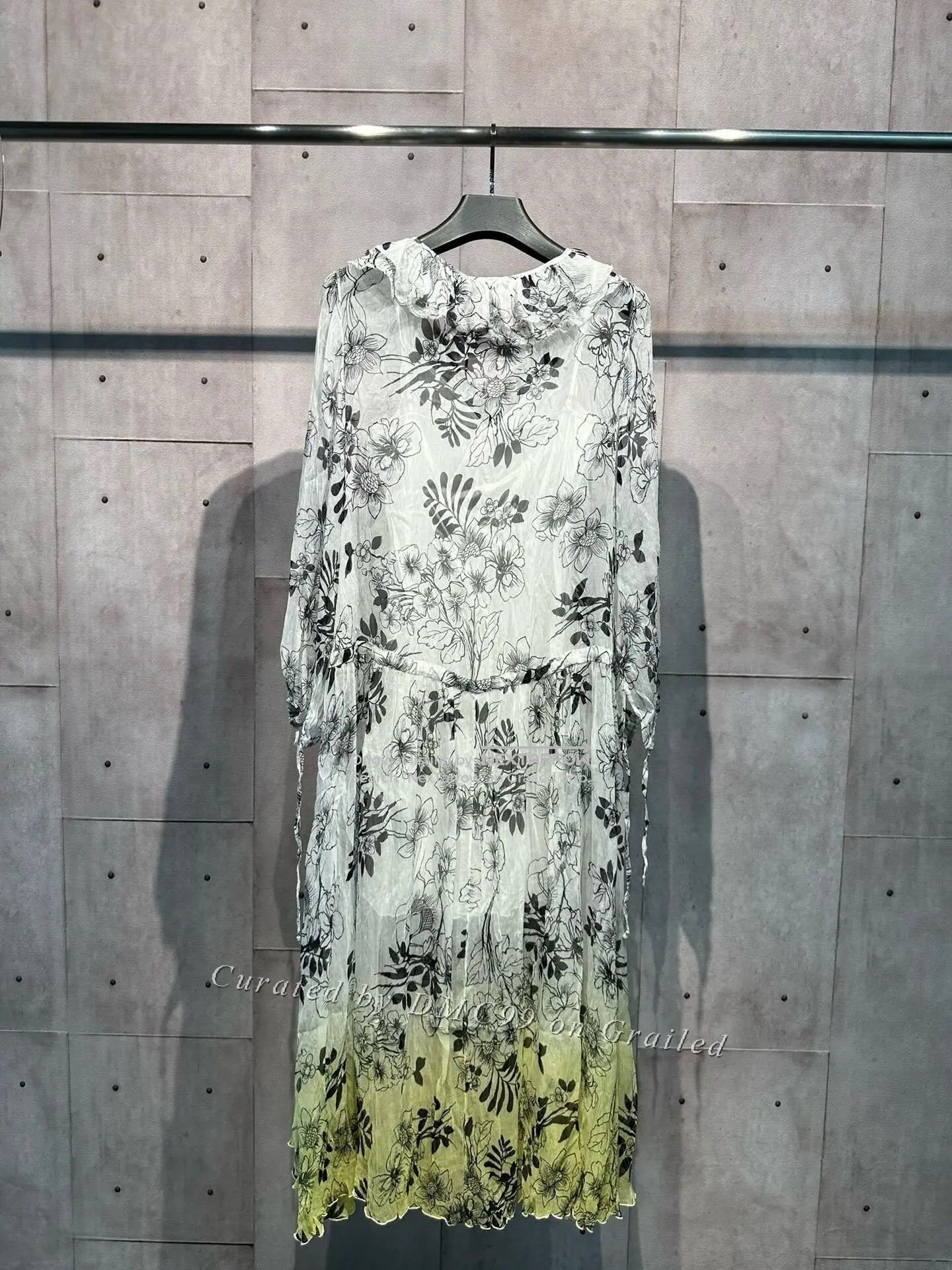 Ermanno Scervino Silk Floral Dress in White, Women's — image 2 of 4