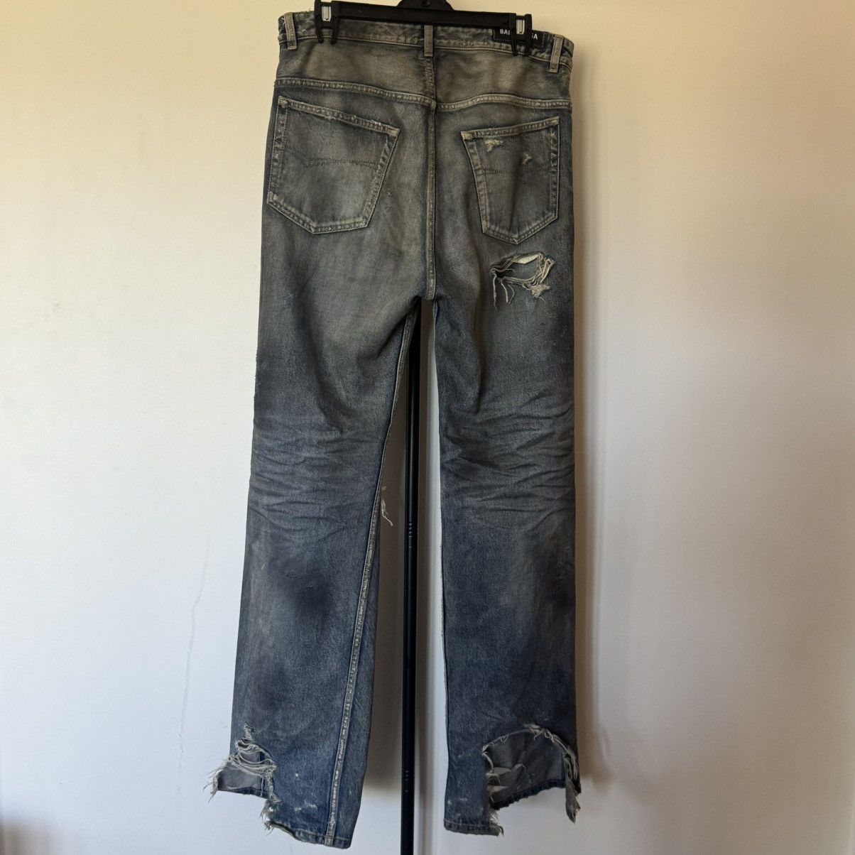 Balenciaga SS23 Balenciaga Oil Spill Jeans by Demna Gvasalia. Size US 32 / EU 48 - 4 Thumbnail