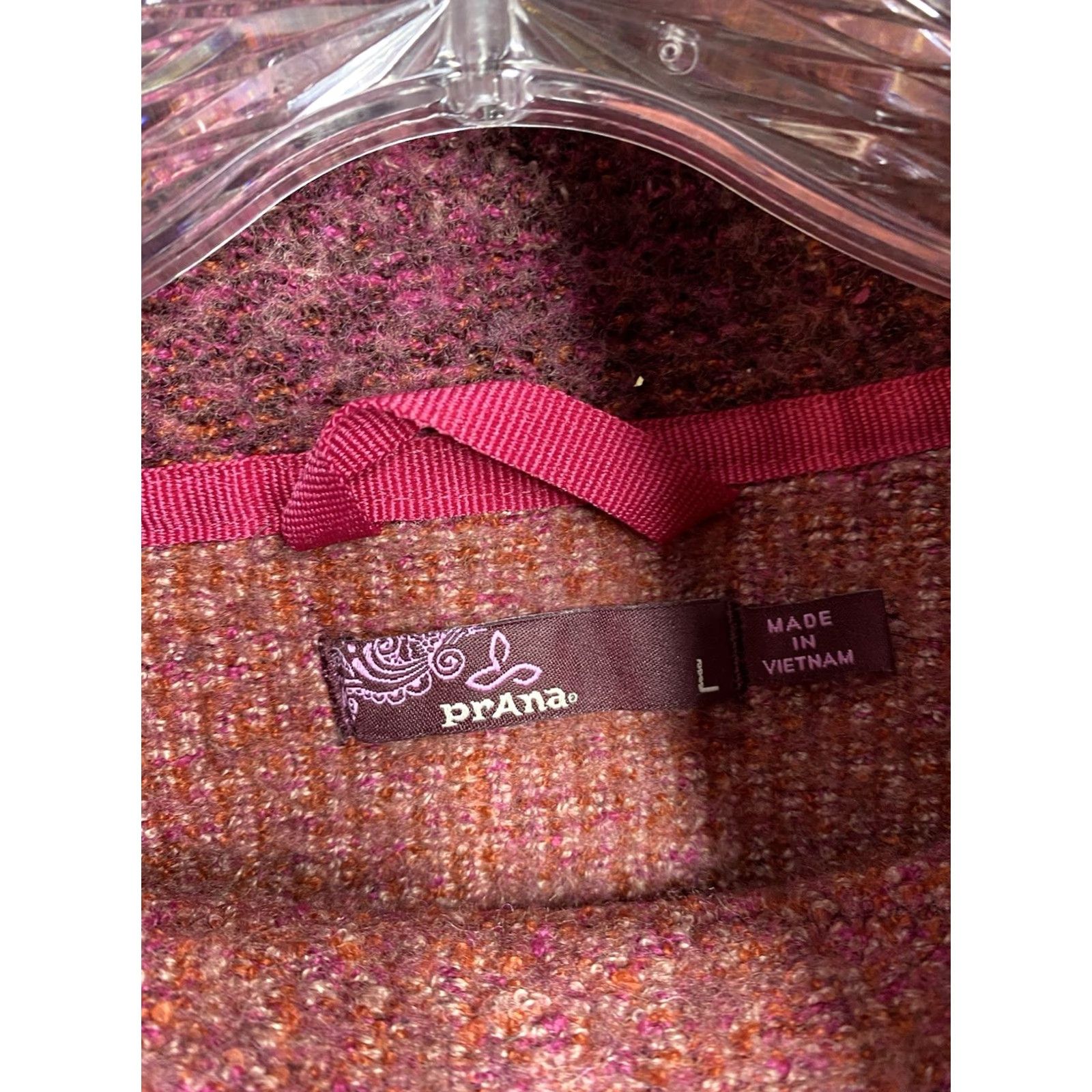 Prana prAna Sweater Womens L Pink Wool Blend Caitlyn Tunic Hoodie Ombre Boho Hippie Shirt Size L / US 10 / IT 46 - 4 Thumbnail