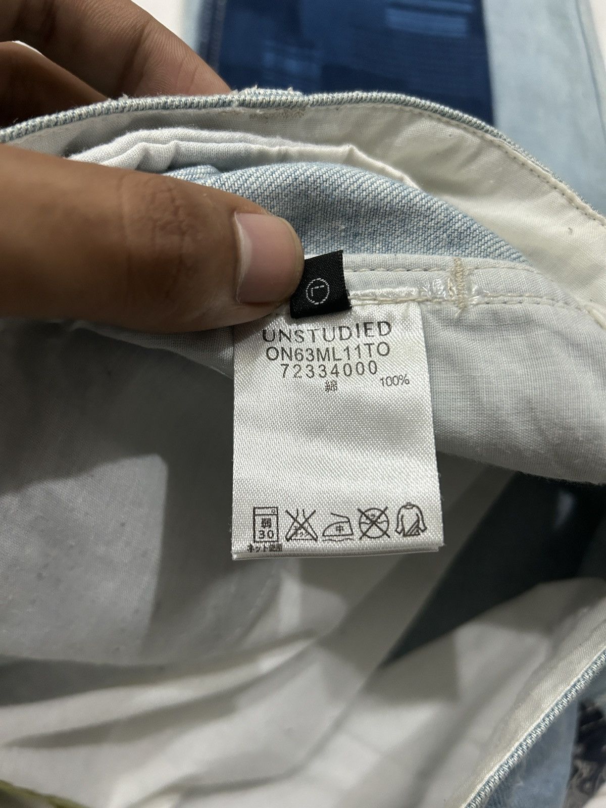 Japanese Brand Y2K Niko And Unstudied Patchwork Sashiko Bandana Jeans Size US 32 / EU 48 - 12 Thumbnail