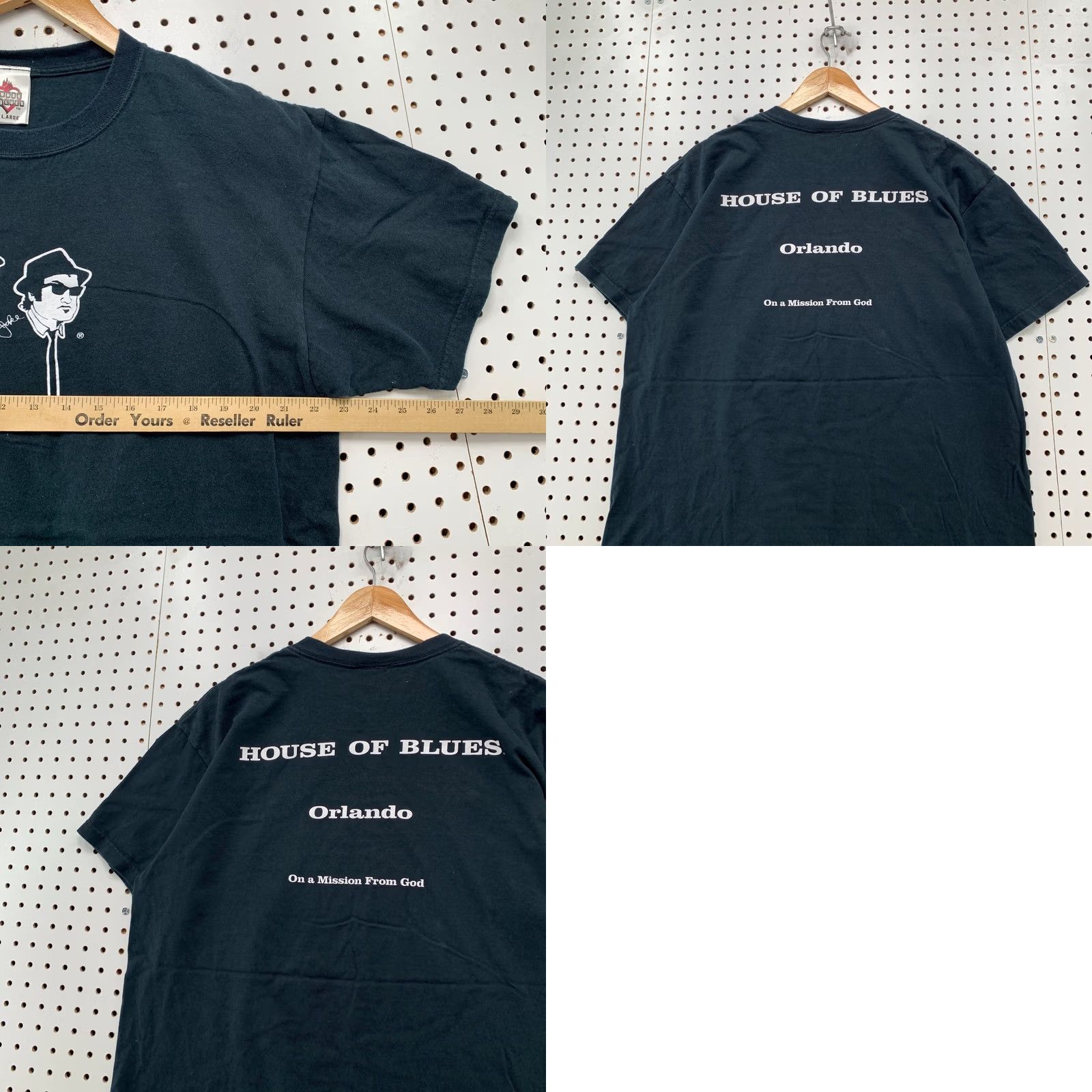 Vintage VINTAGE House Of Blues Shirt Mens XL Black Orlando Short Sleeve On Mission God Shirt Size US XL / EU 56 / 4 - 9 Thumbnail