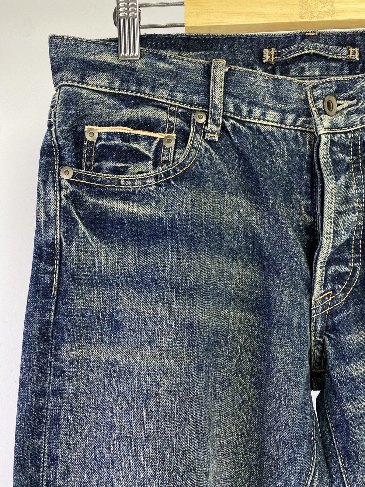 GOA Goa 00s Y2K Selvedge Mudwash Denim Japan Size US 32 / EU 48 - 9 Thumbnail