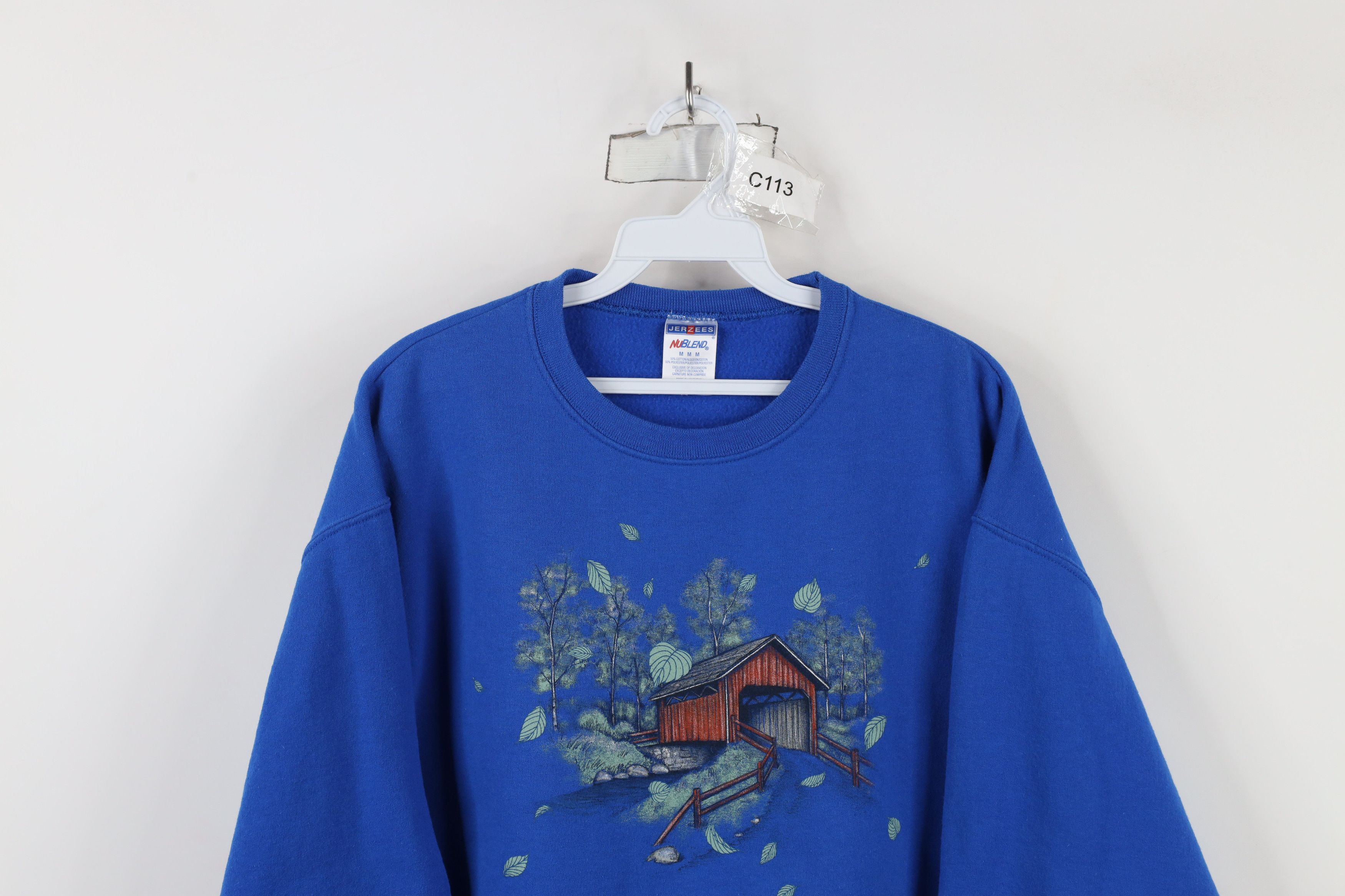 Vintage Vintage 90s Streetwear Farmhouse Country Tree Sweatshirt Size M / US 6-8 / IT 42-44 - 2 Thumbnail